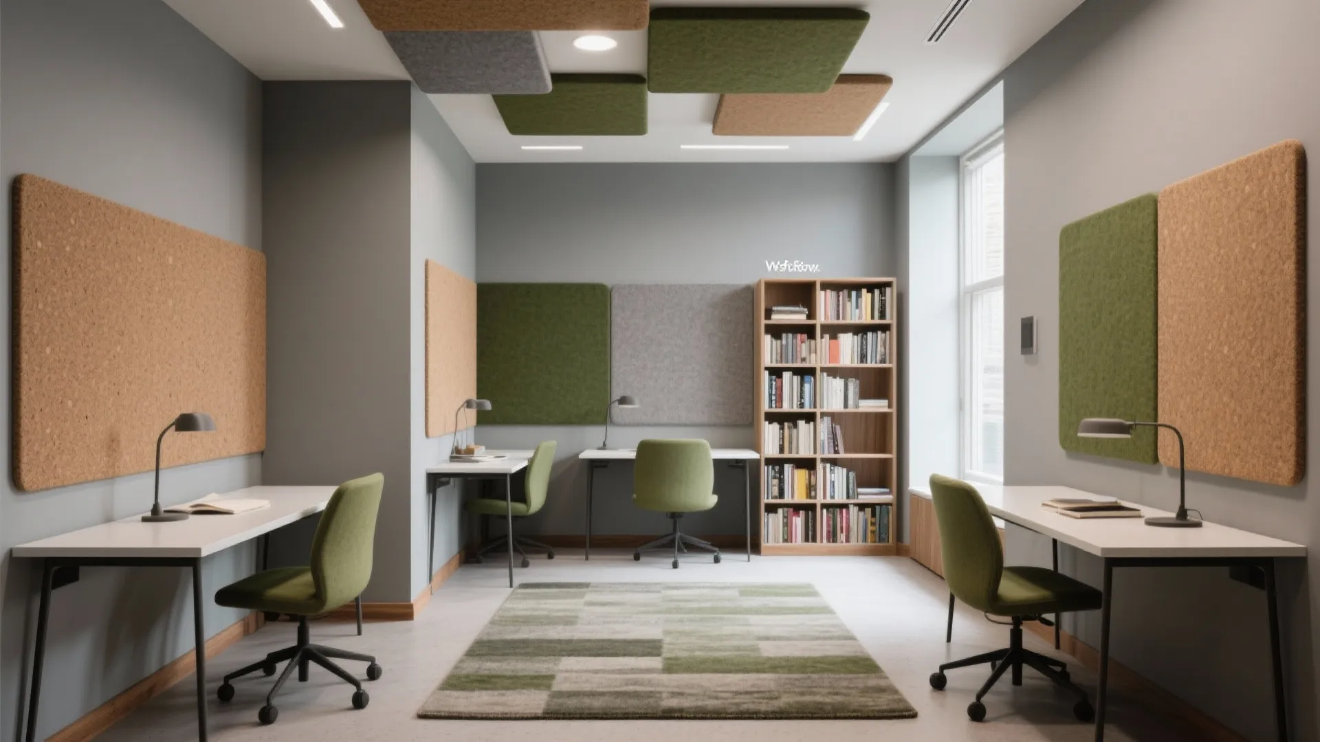 Acoustic zoning for focused study