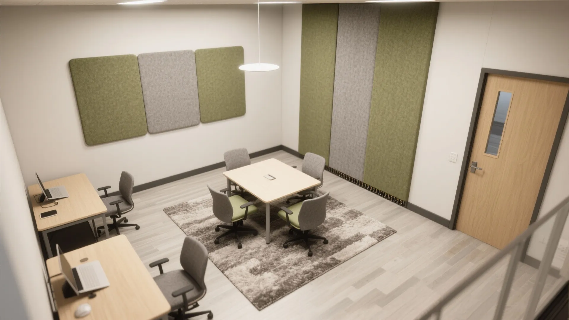 Acoustic zoning for group study—without turning lively into loud