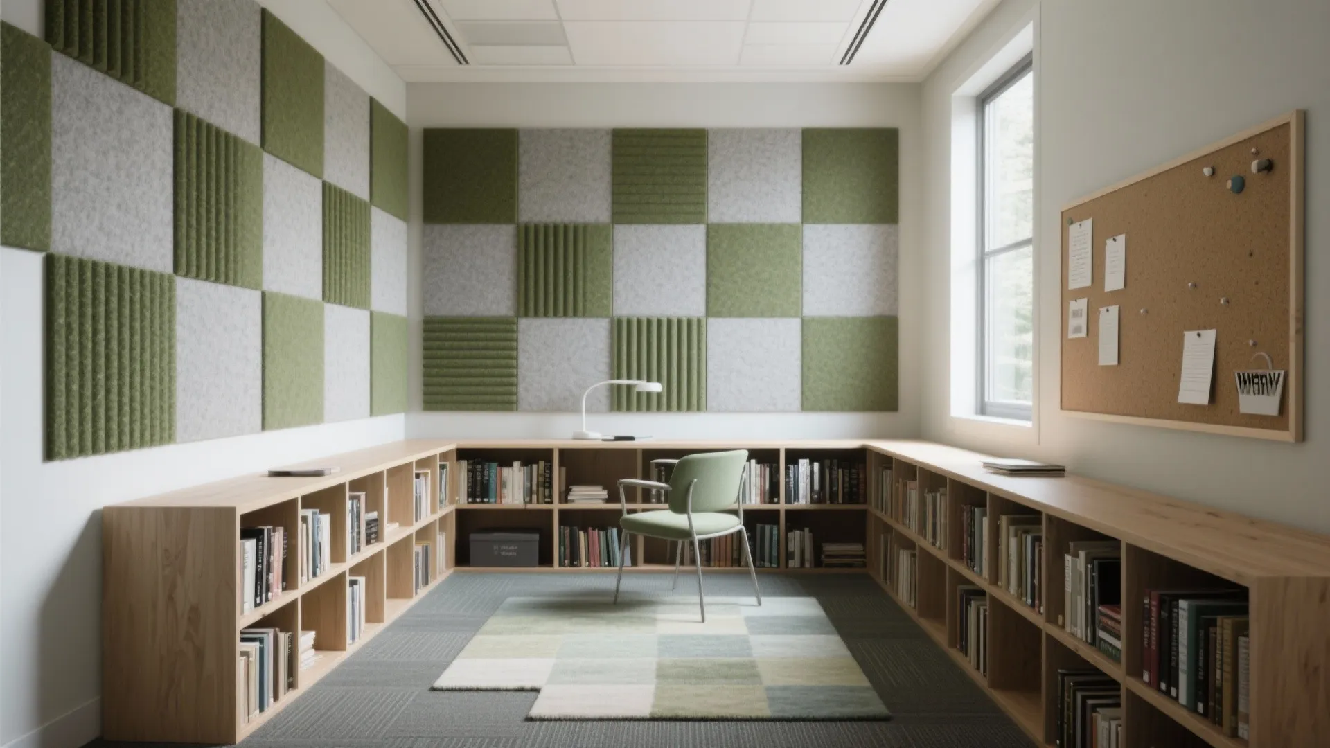 Acoustic zoning with layered materials