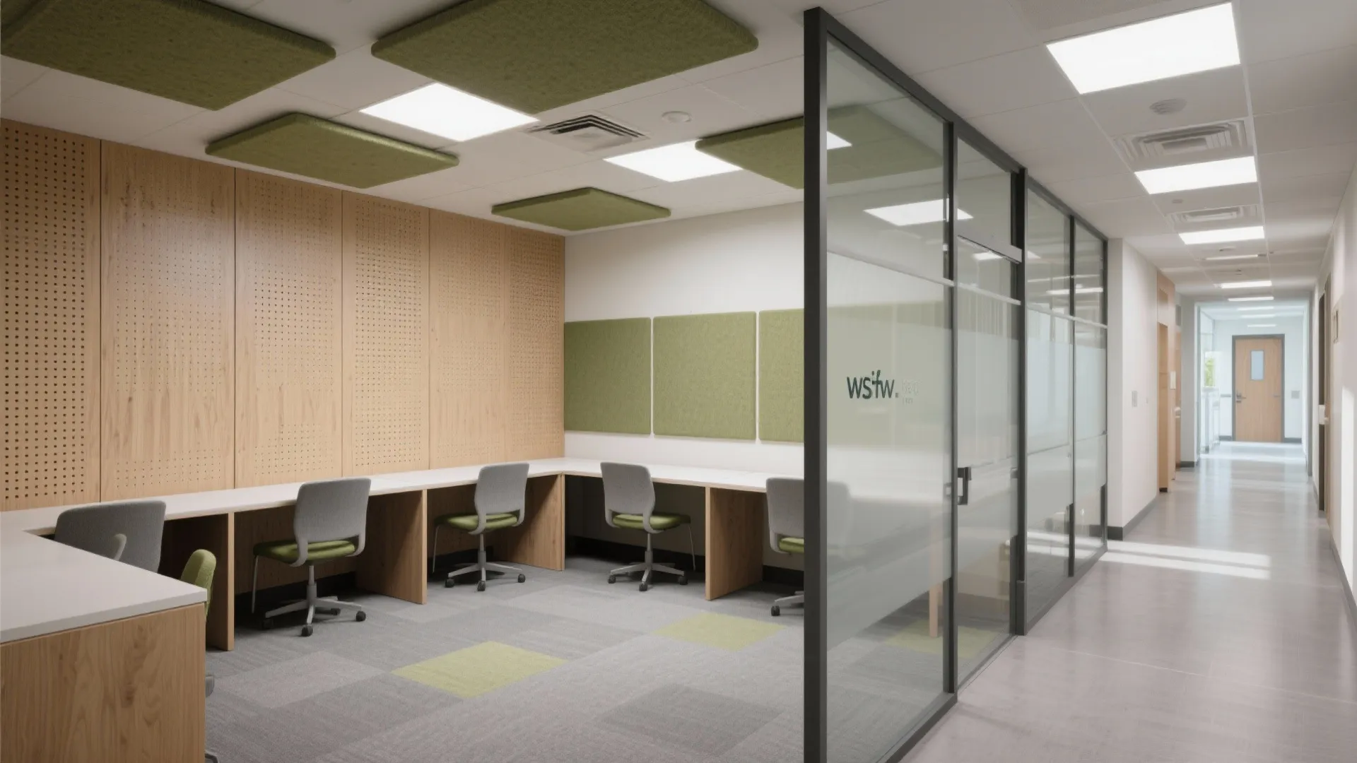 Acoustic zoning with layered materials