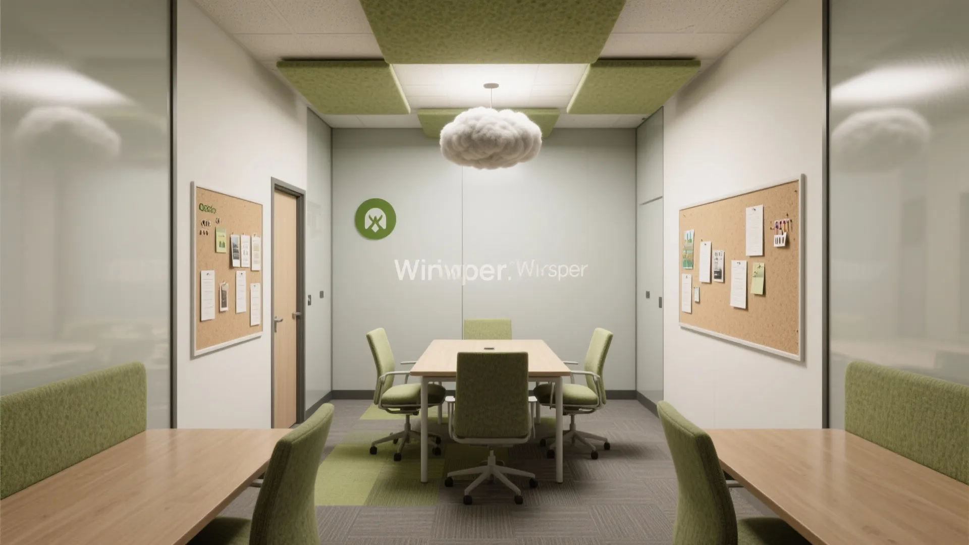 Acoustic zoning with soft layers