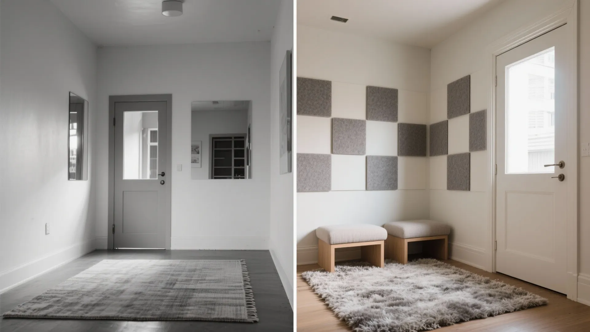 2) Acoustics first: soften and isolate the sound