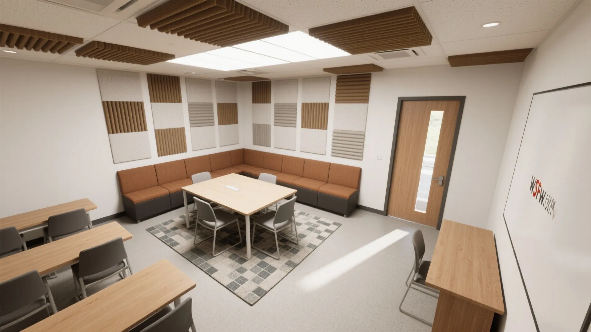 Layered Acoustics: Panels, Soft Surfaces, and Door Sweeps