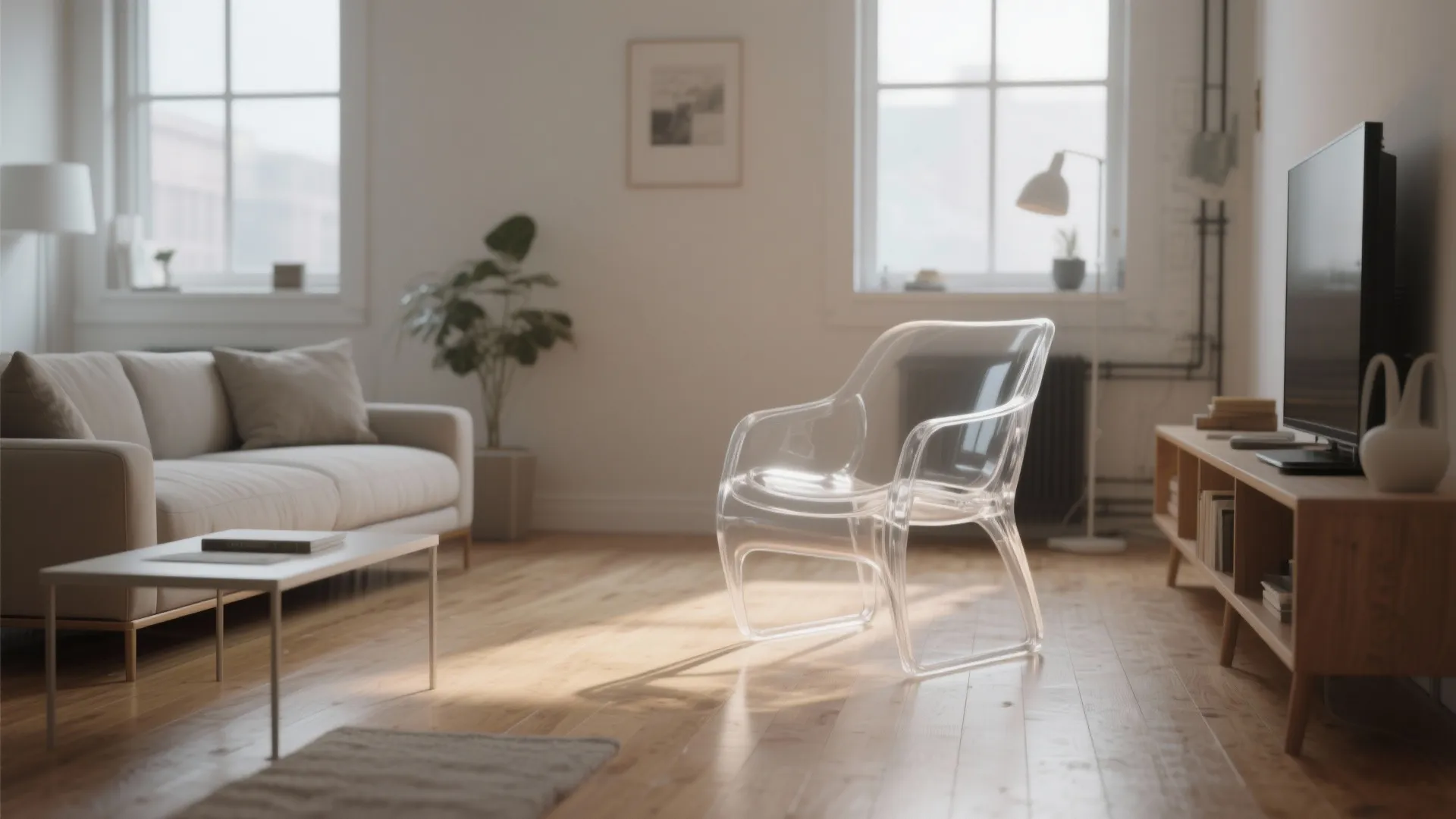 4. Transparent Acrylic Chair