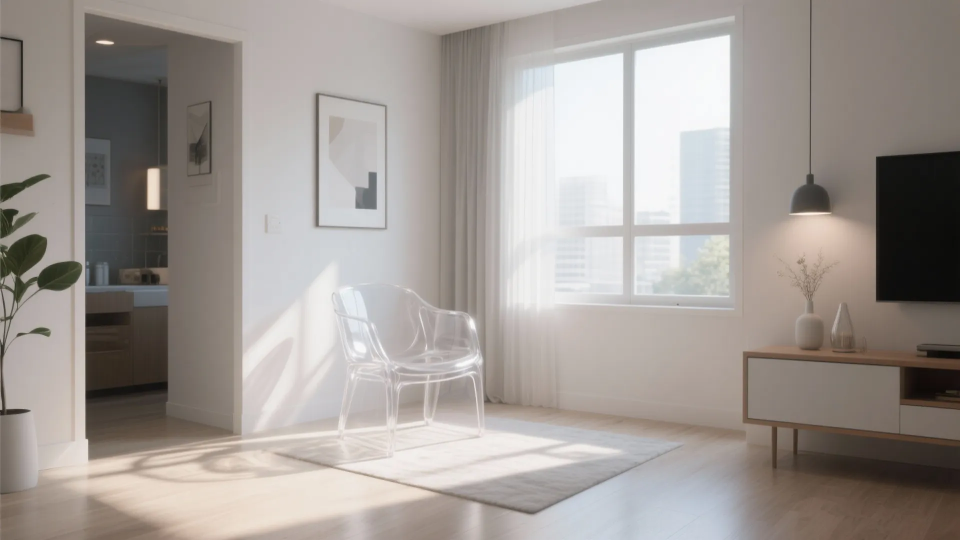 4. Transparent Acrylic Chairs