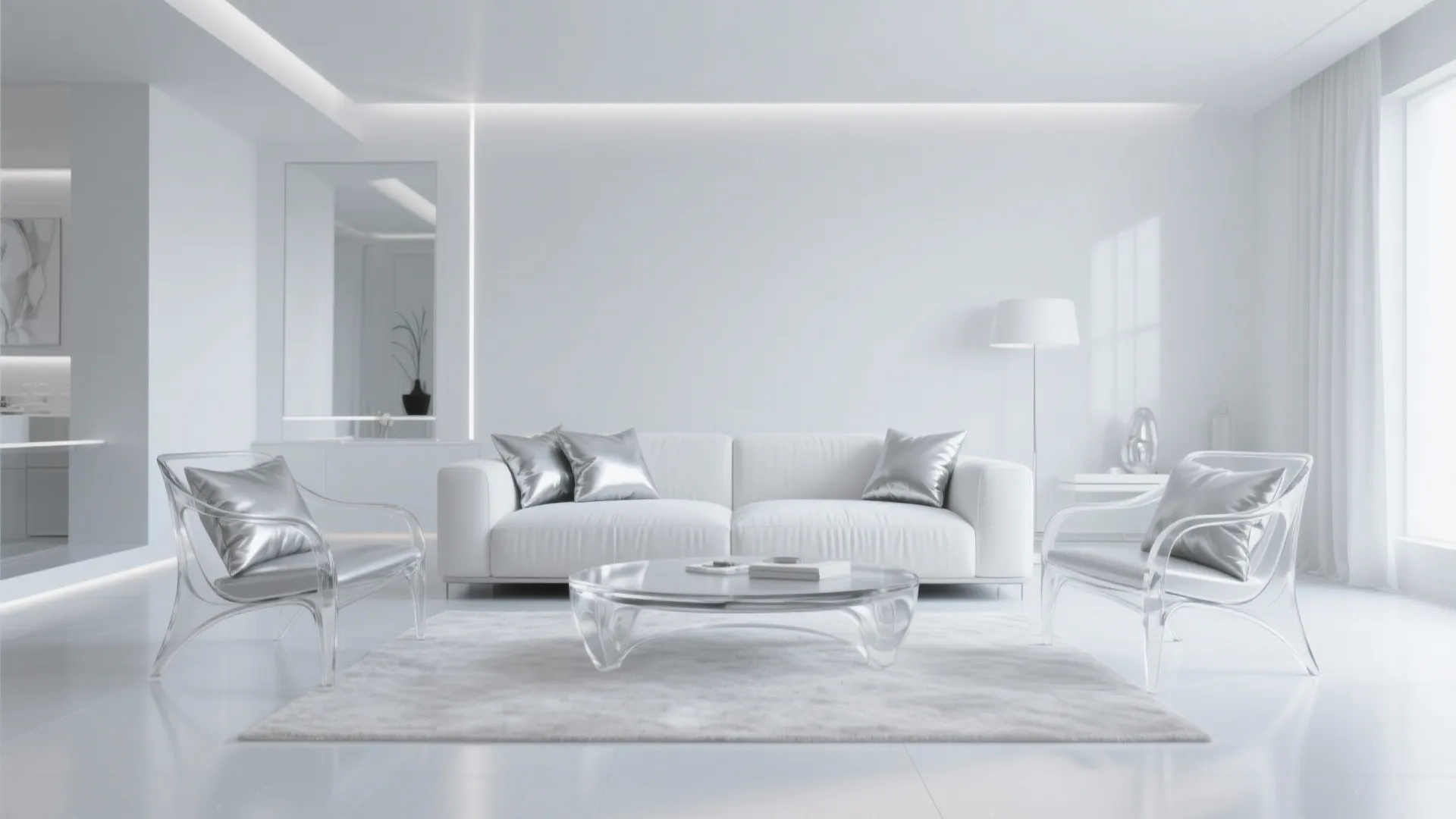 8. Accent Chairs in Contrasting Material