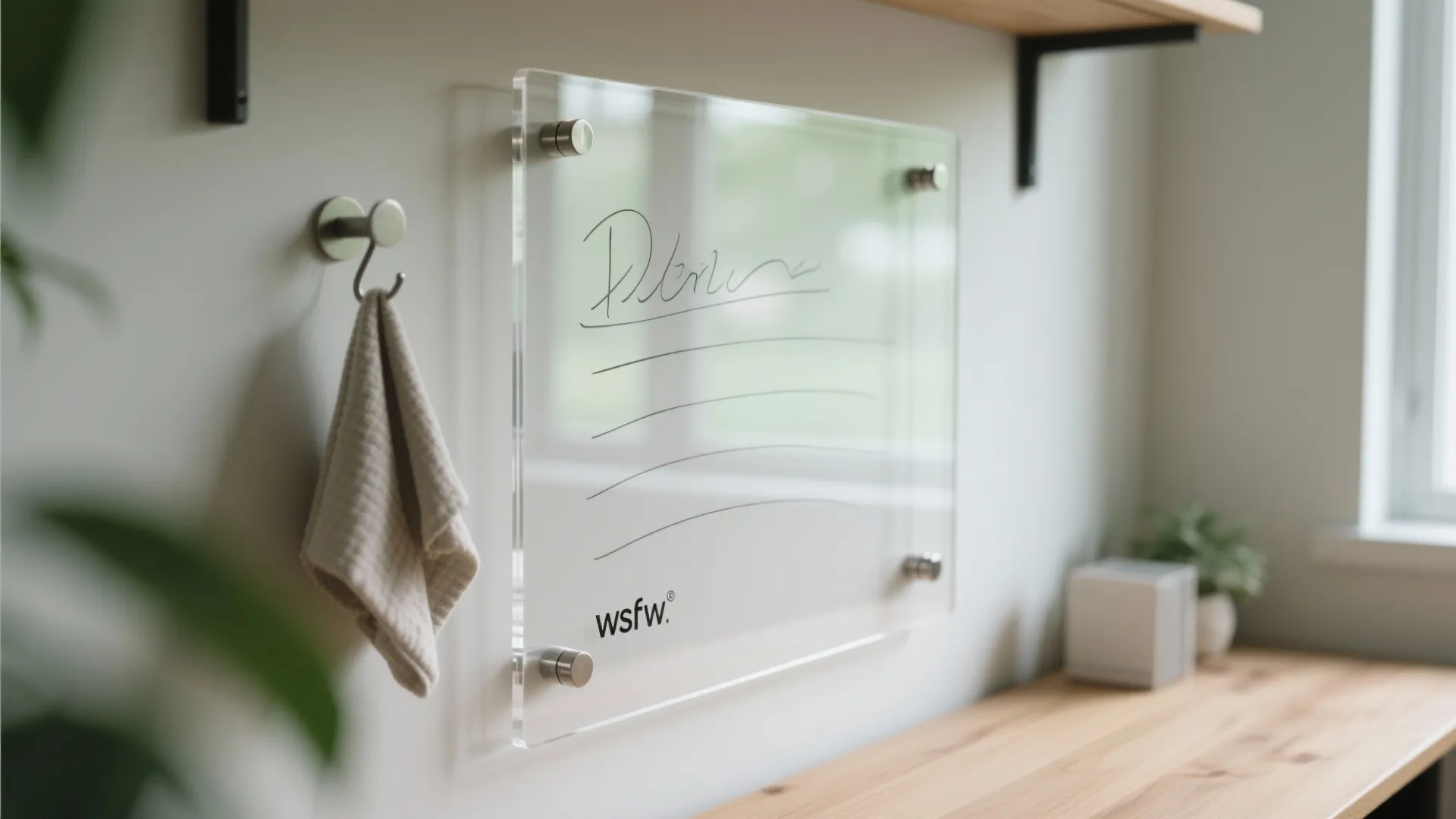 Clear Acrylic Boards & Light, Reflective Surfaces