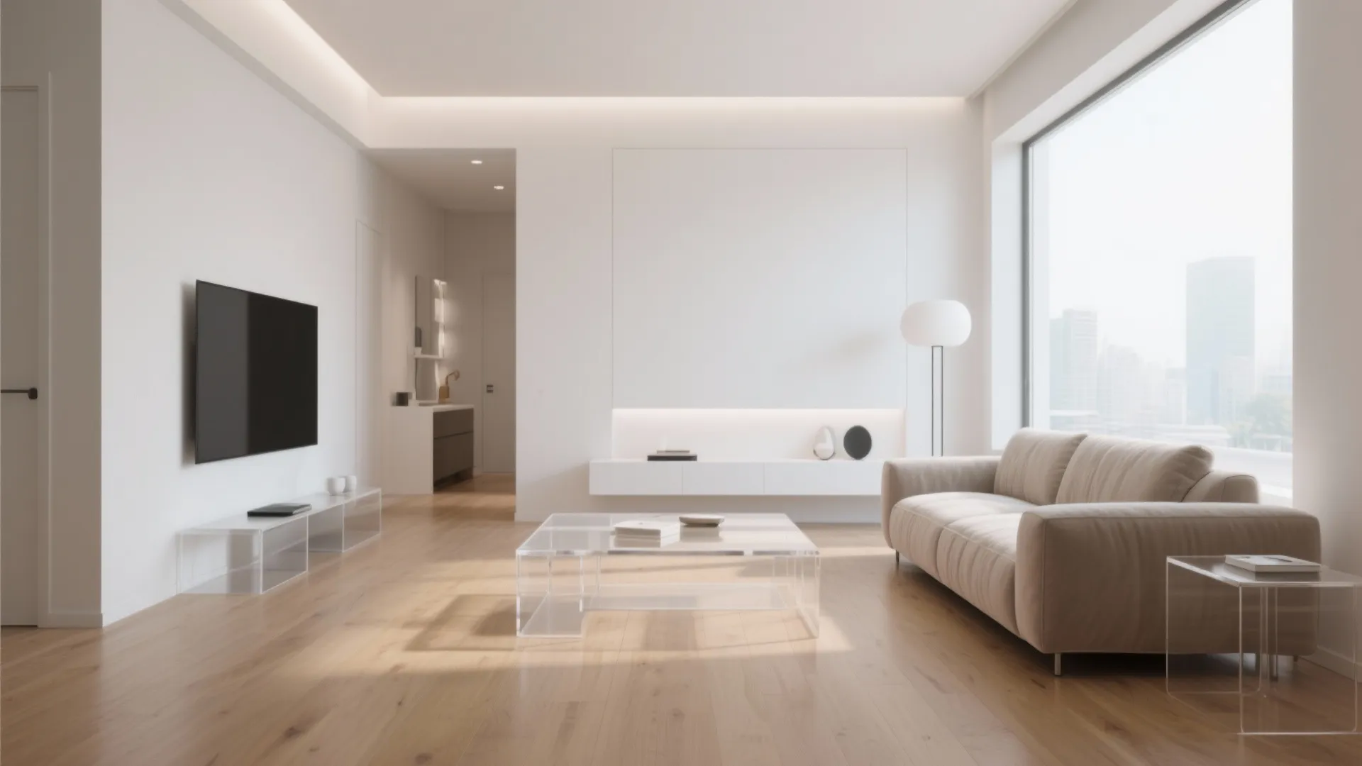 8. Glass or Acrylic Coffee Tables