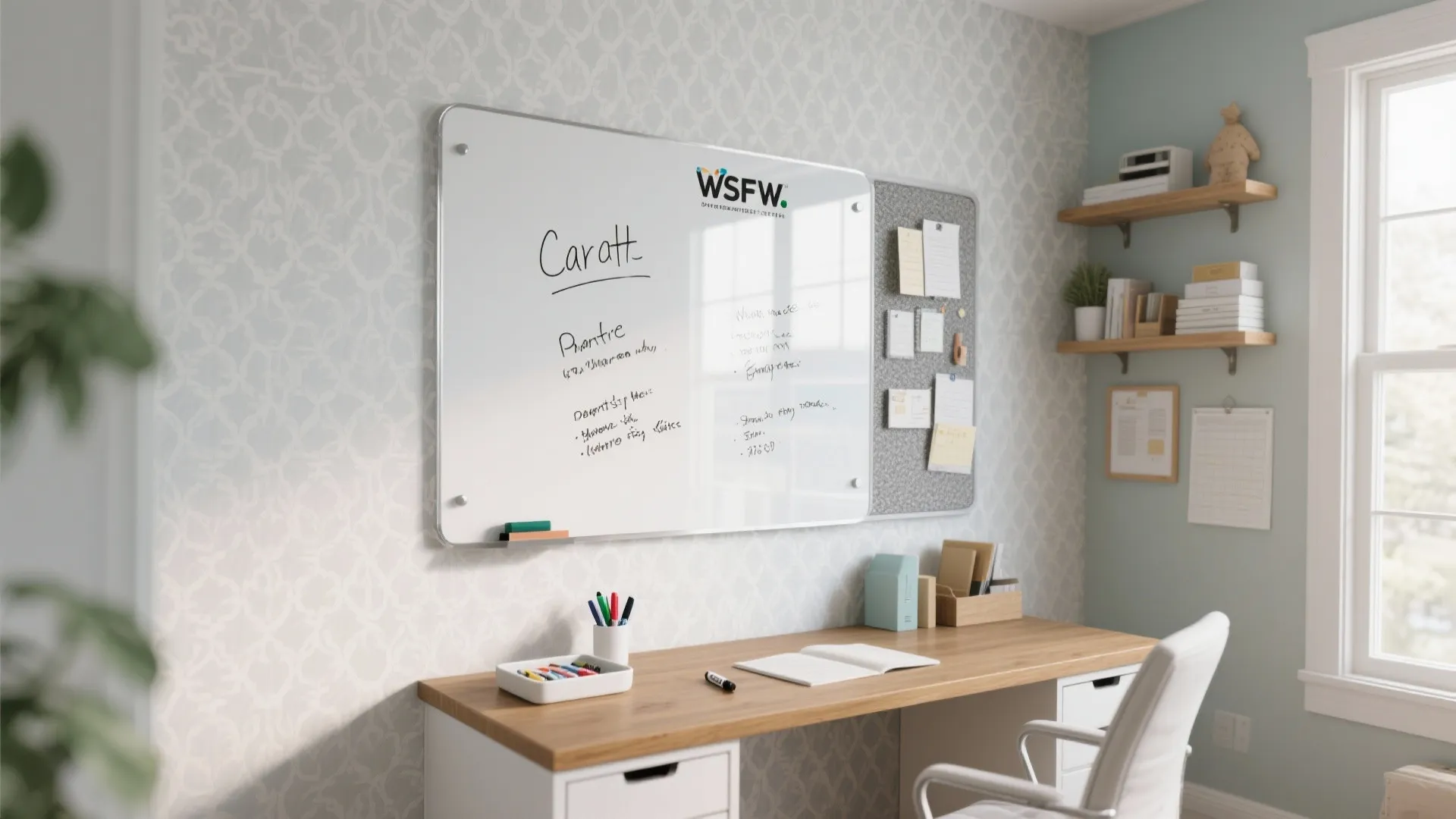 Idea 5: Writeable Command Wall (Dry-Erase Acrylic)