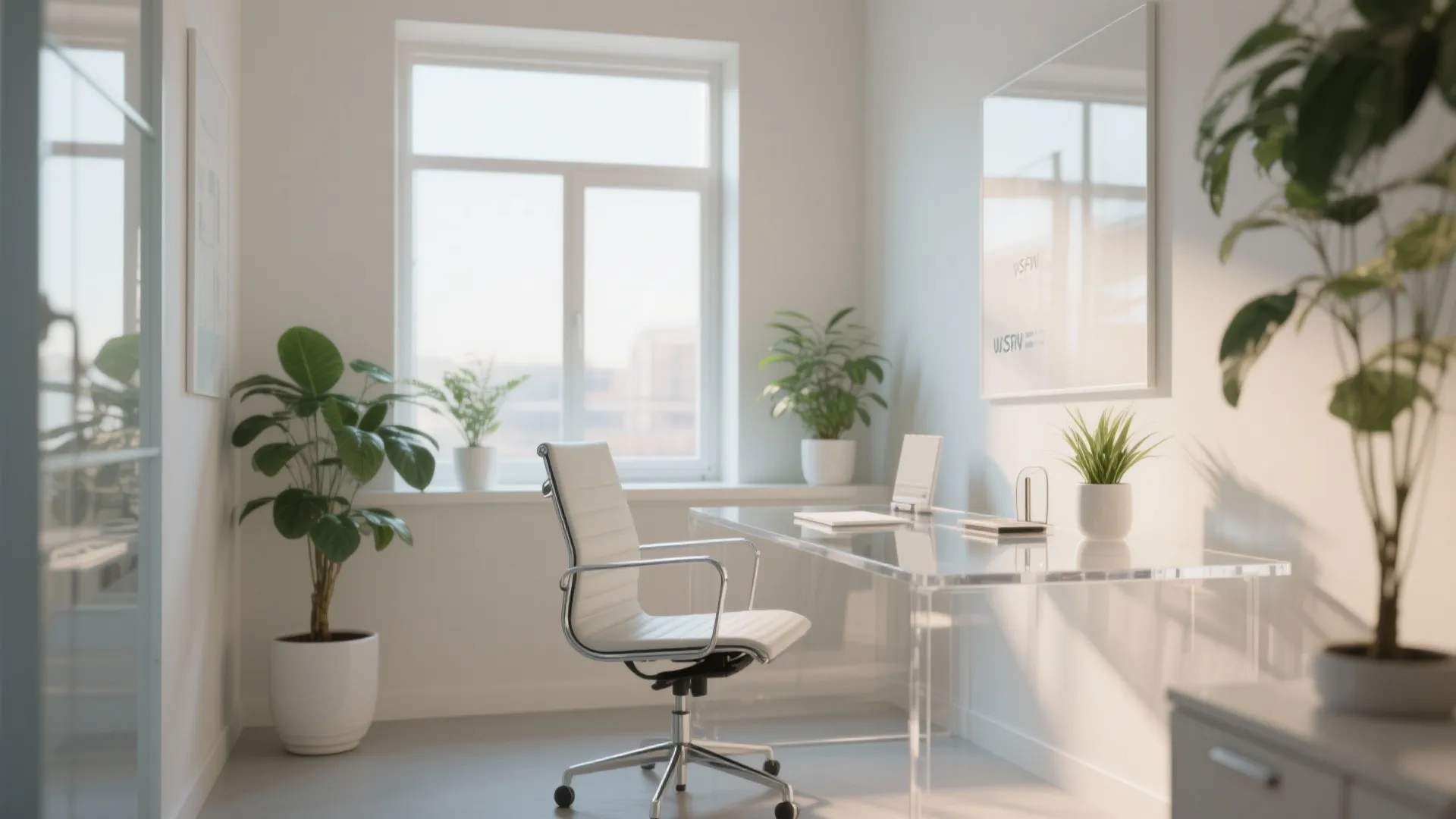 3. Glass or Acrylic Furniture