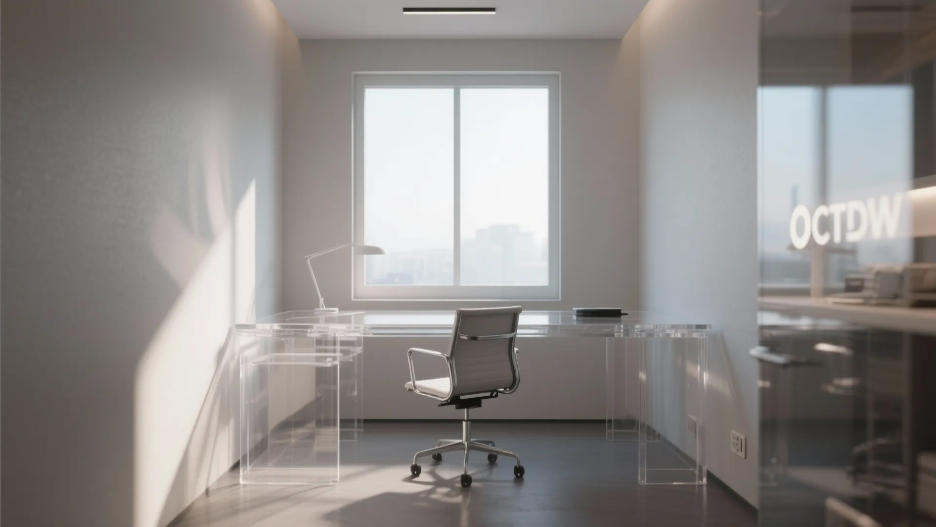 4. Glass or Acrylic Furniture