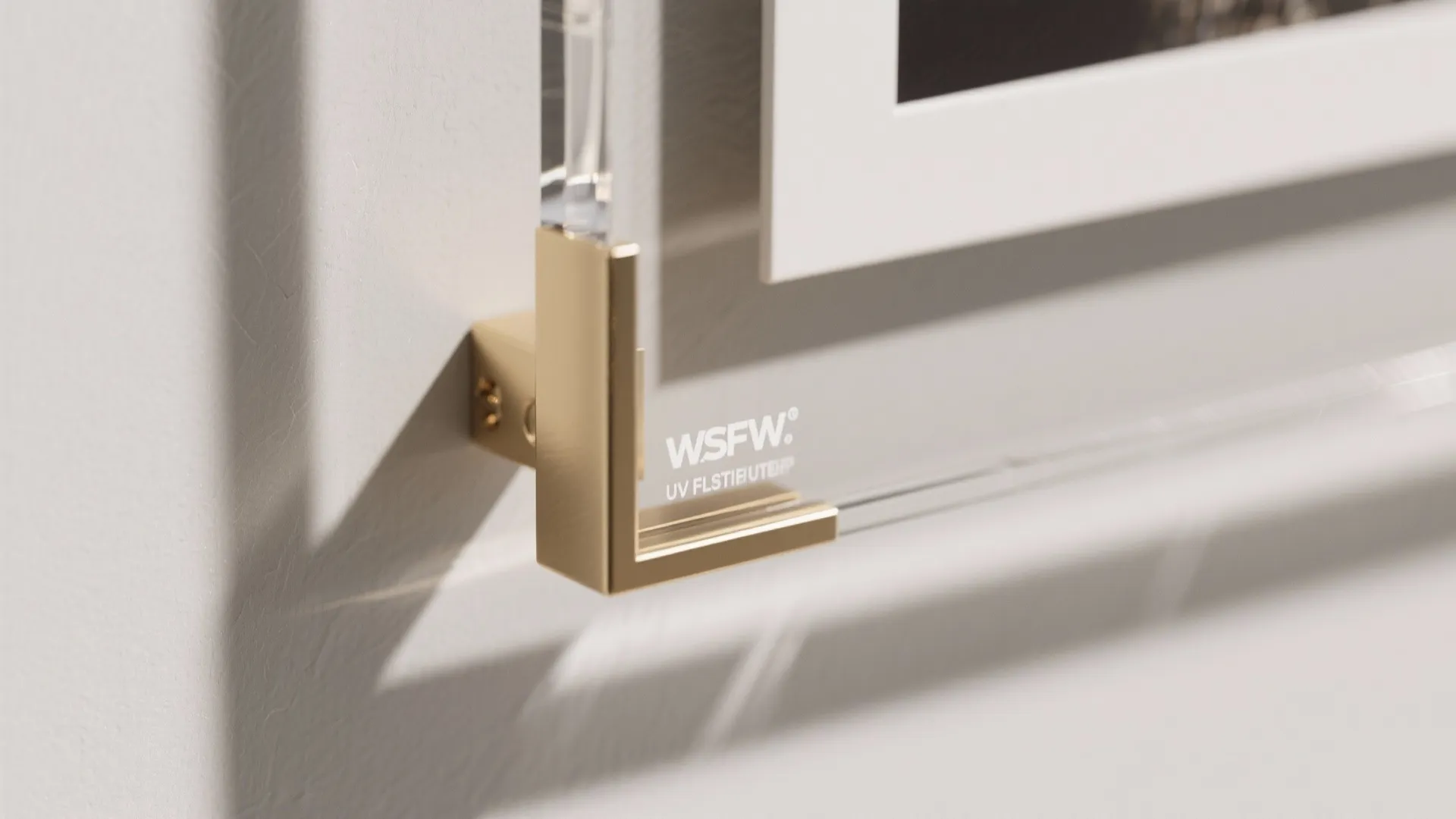 2) Floating frames and acrylics for airy depth