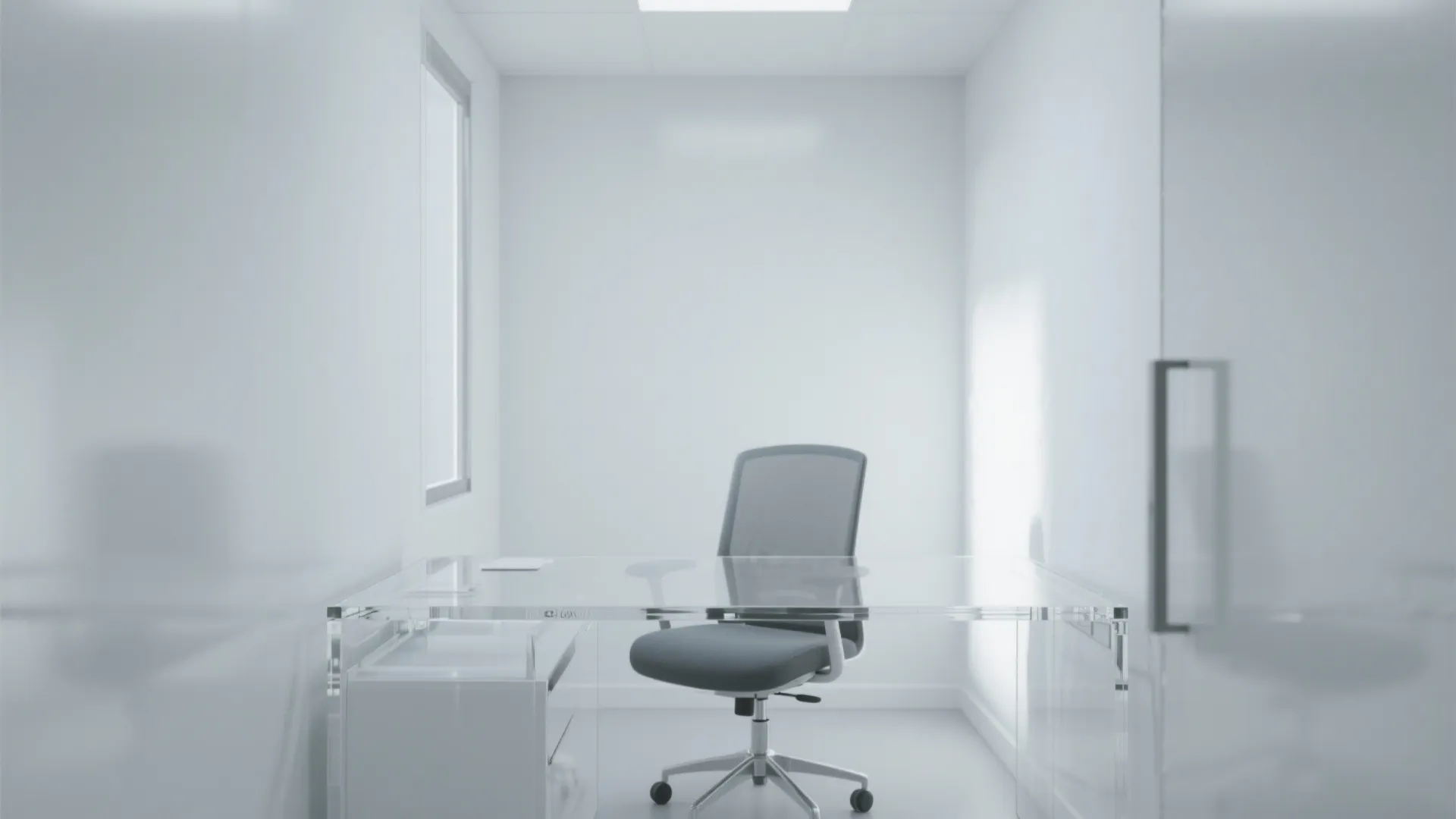 7. Glass or Acrylic Furniture