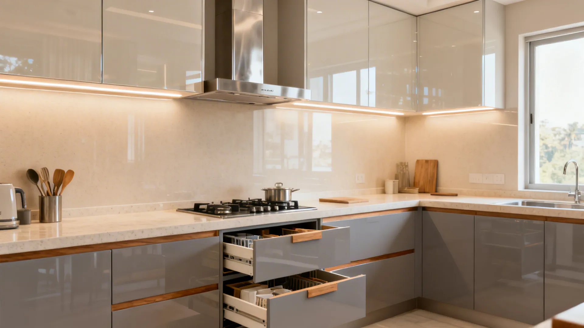 Acrylic Kitchen Cabinets Design India: 5 Ideas