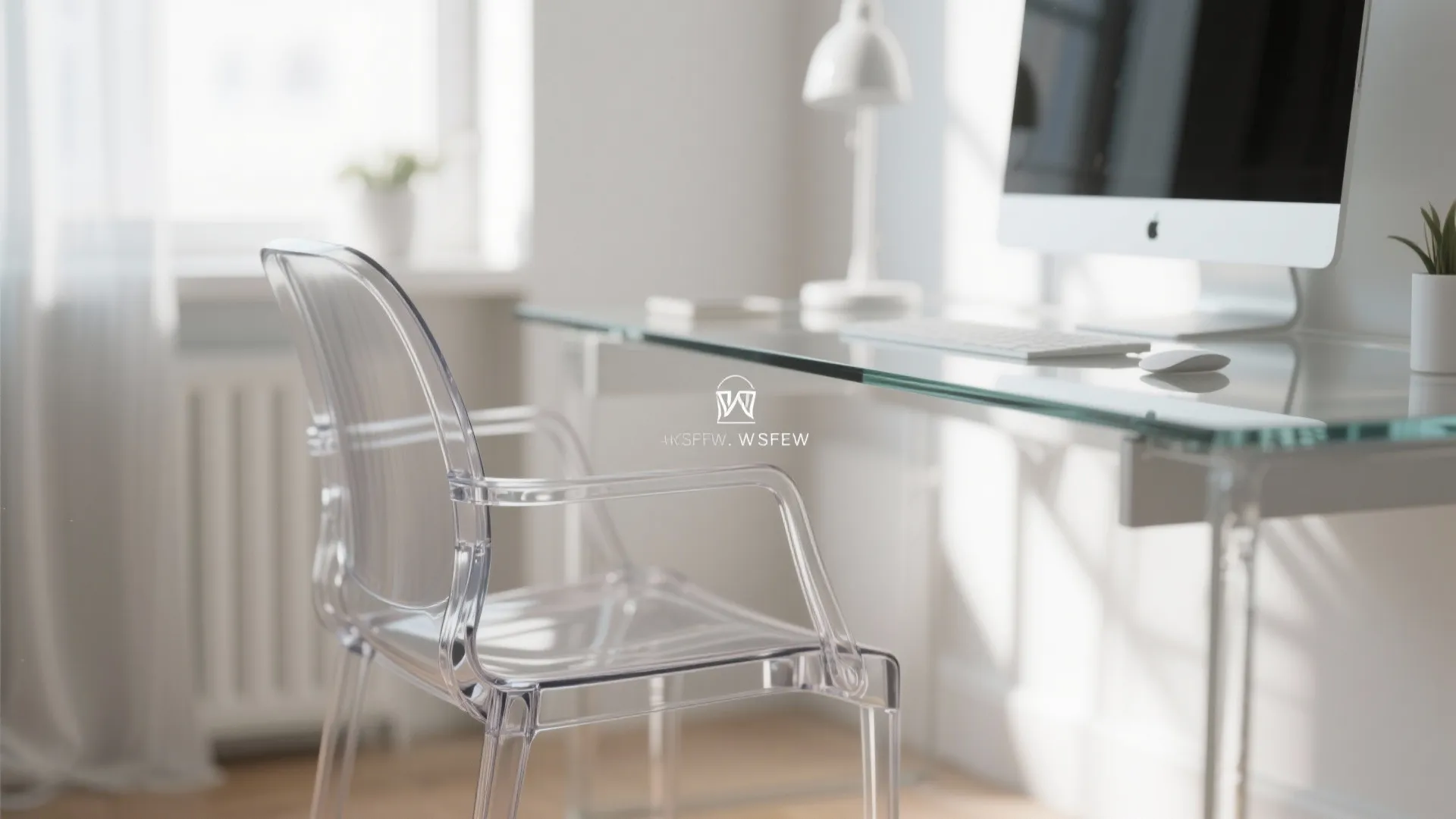 8. Glass or Acrylic Furniture