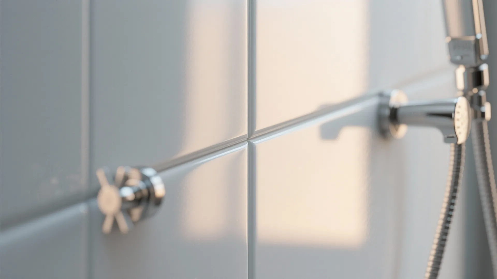 3. Acrylic or solid-surface panels for a glossy, hygienic finish