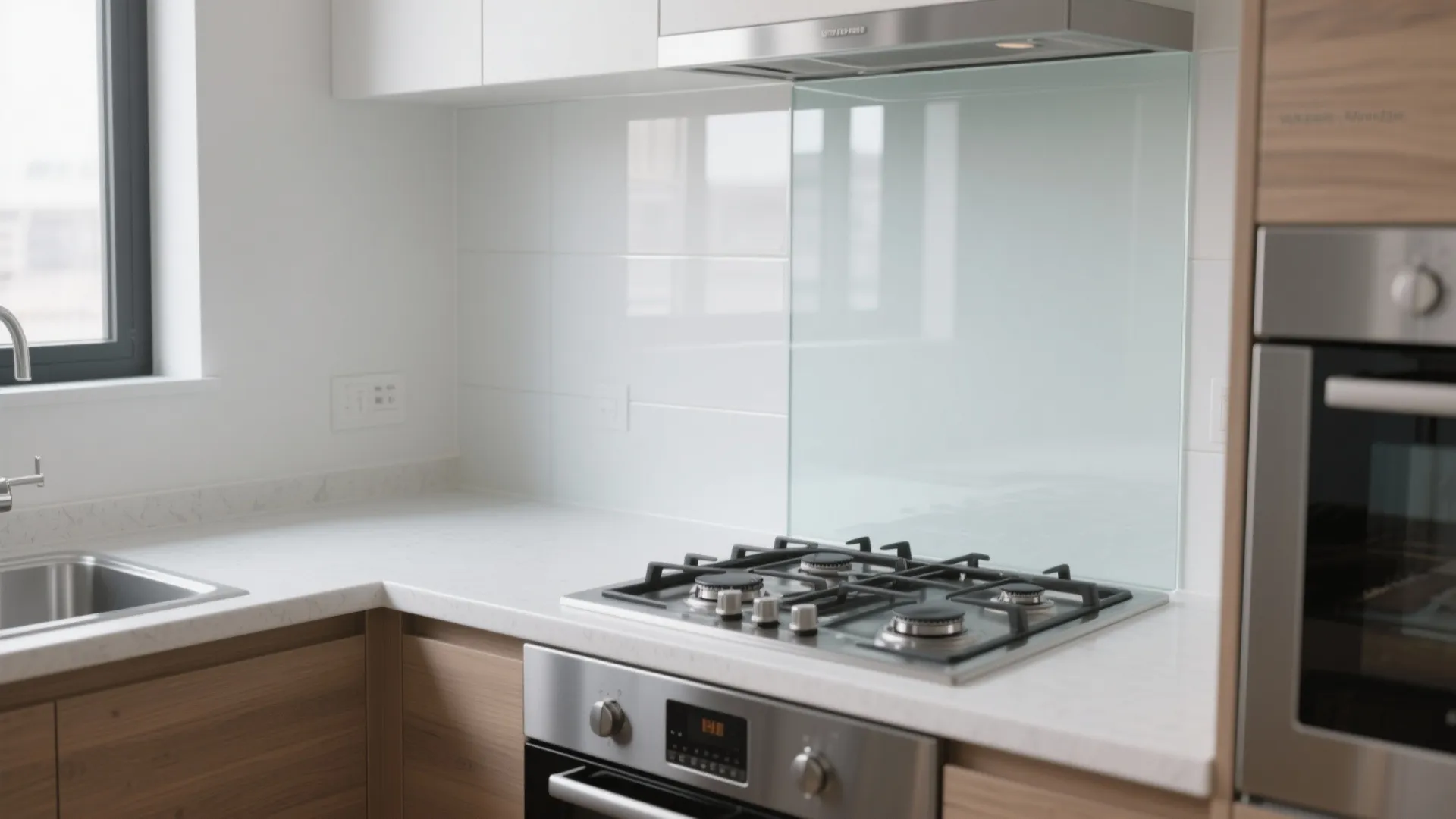 Idea 2: Acrylic Backsplash or Wet-Zone Wainscot