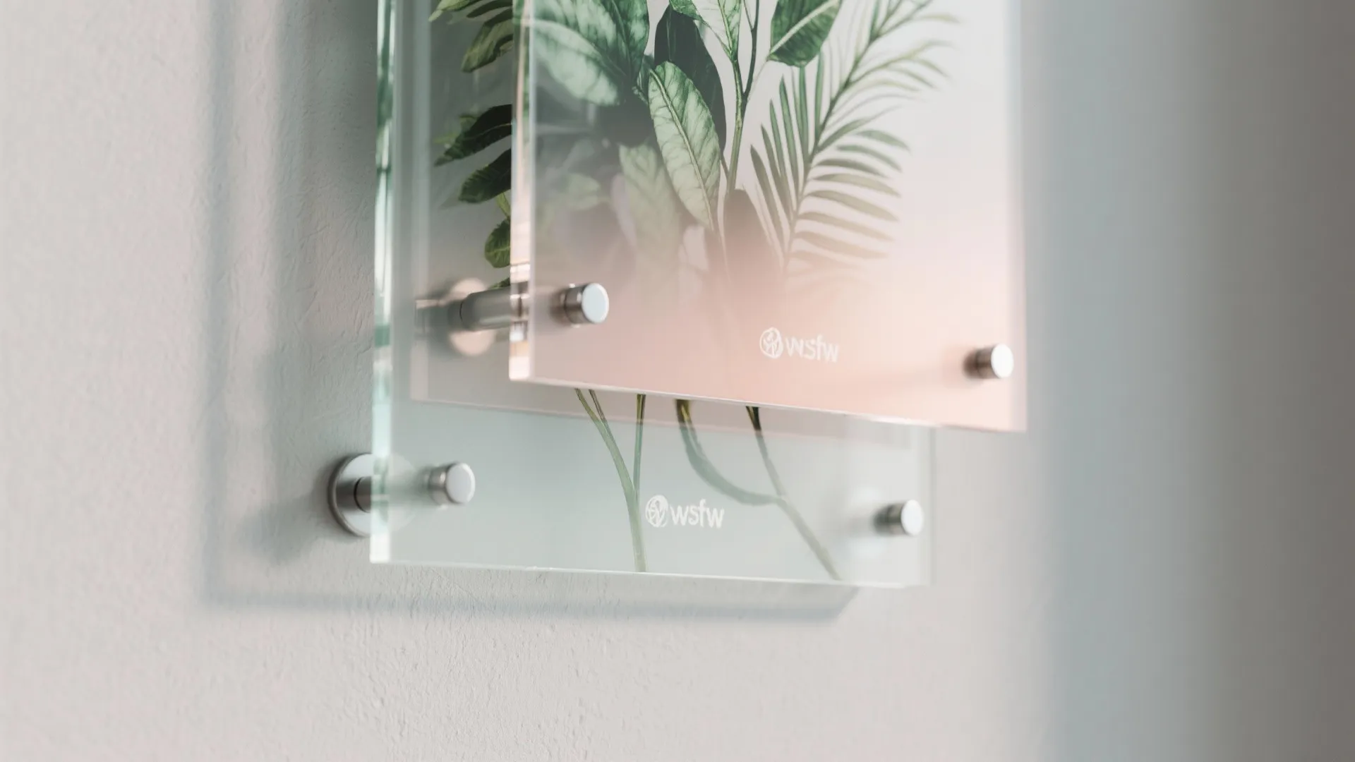 Printed, layered, and 3D acrylic wall art for big impact