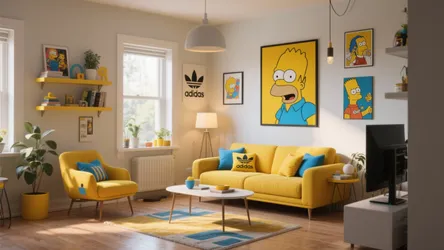 Adidas x The Simpsons Living Room Design Ideas