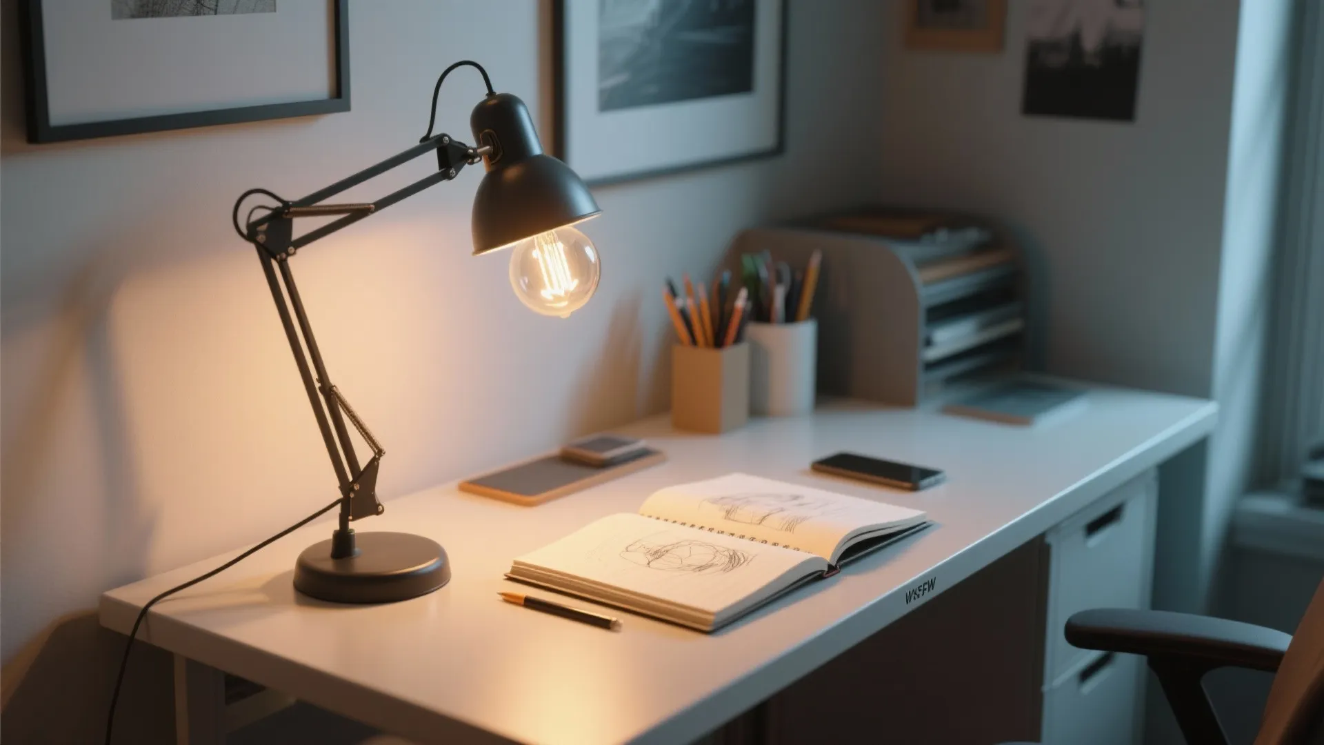 2. Adjustable Arm with Dimmer