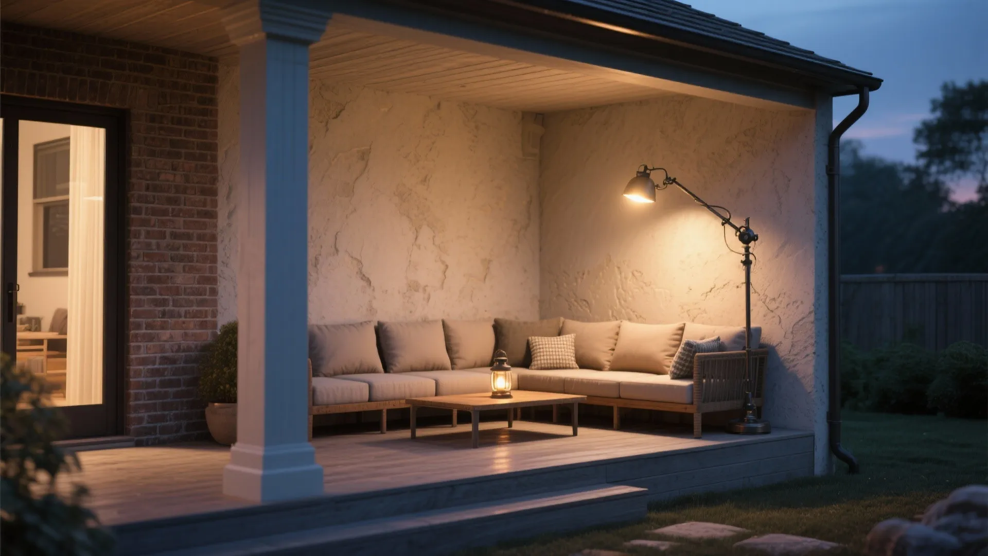 3. Adjustable Arm Lanterns for Irregular Walls