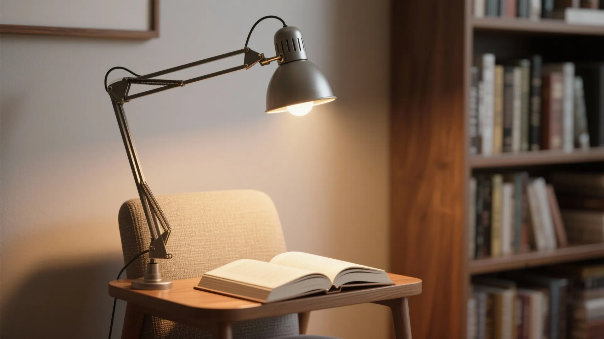 1. Adjustable Arm Spotlight for Reading Nooks