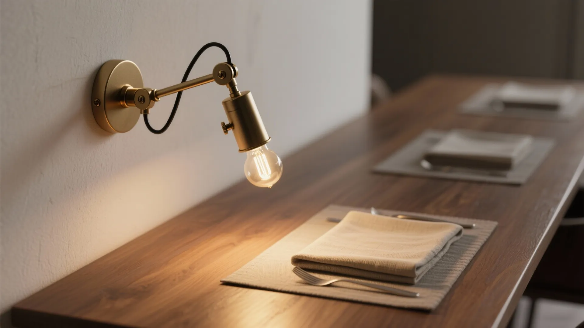 1. Adjustable Arm Swing Sconces