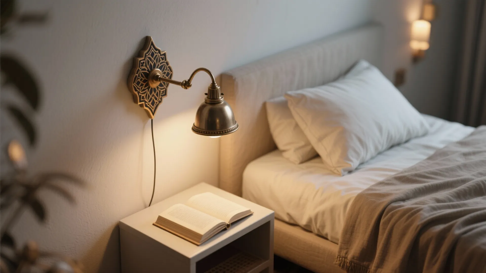 5. Adjustable Arm Moroccan Sconces for Function