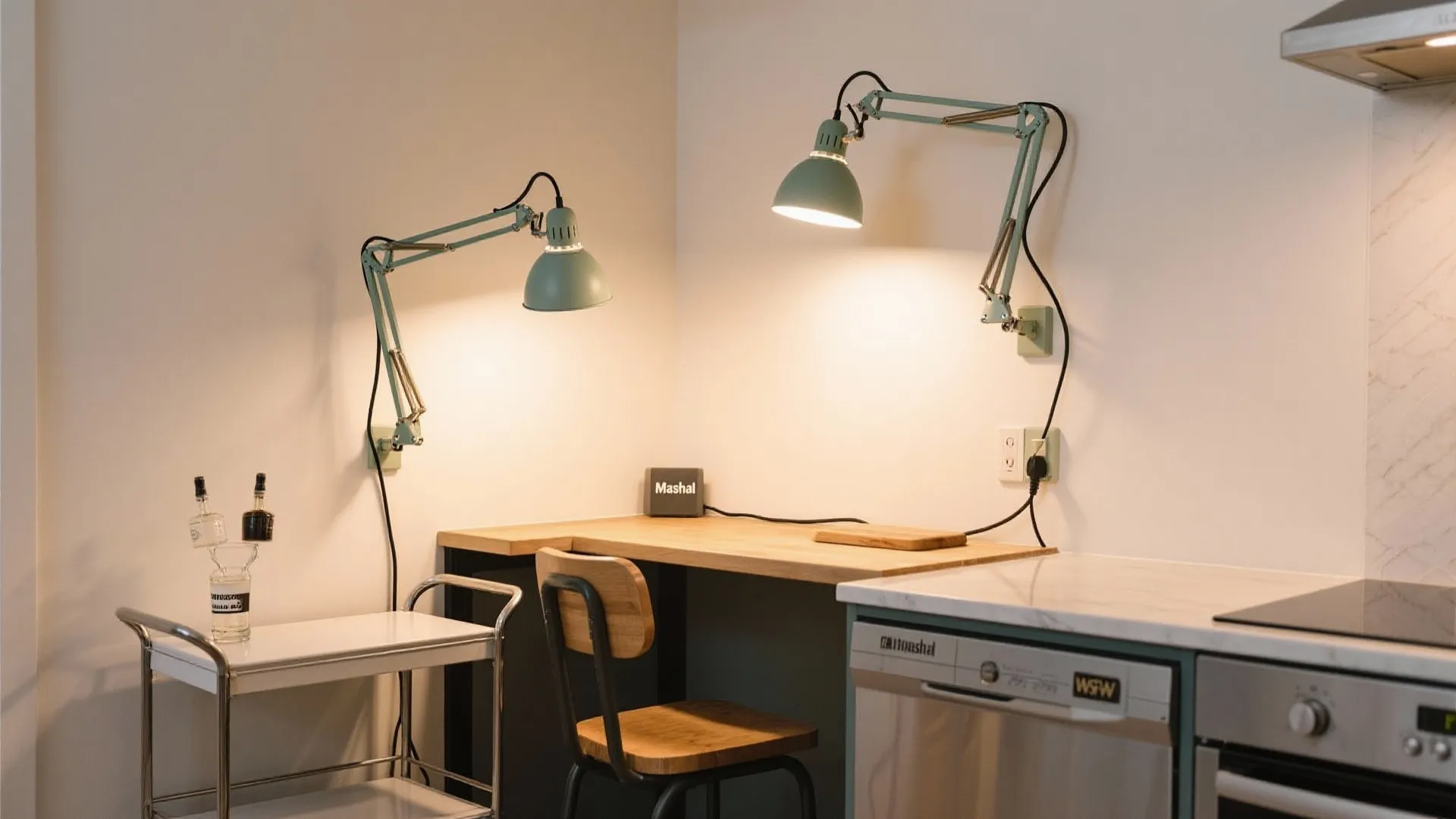 Adjustable Arm Sconces for Flexible Task Zones