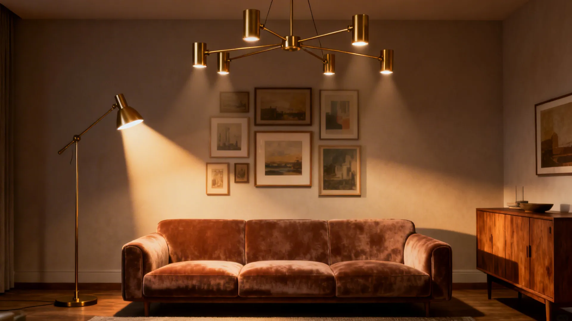 3. Multi-Arm Adjustable Chandeliers