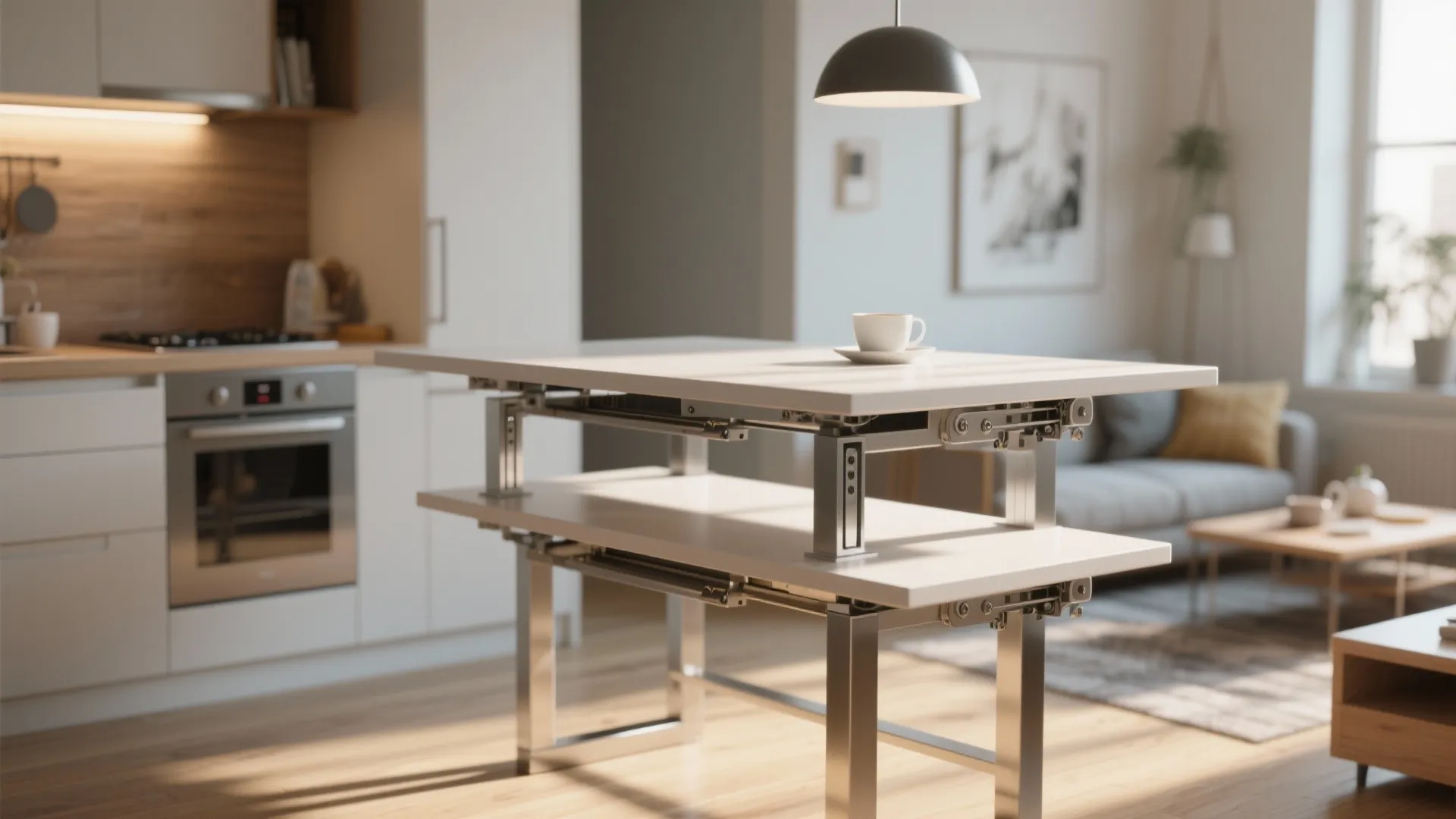 4. Adjustable-height tables