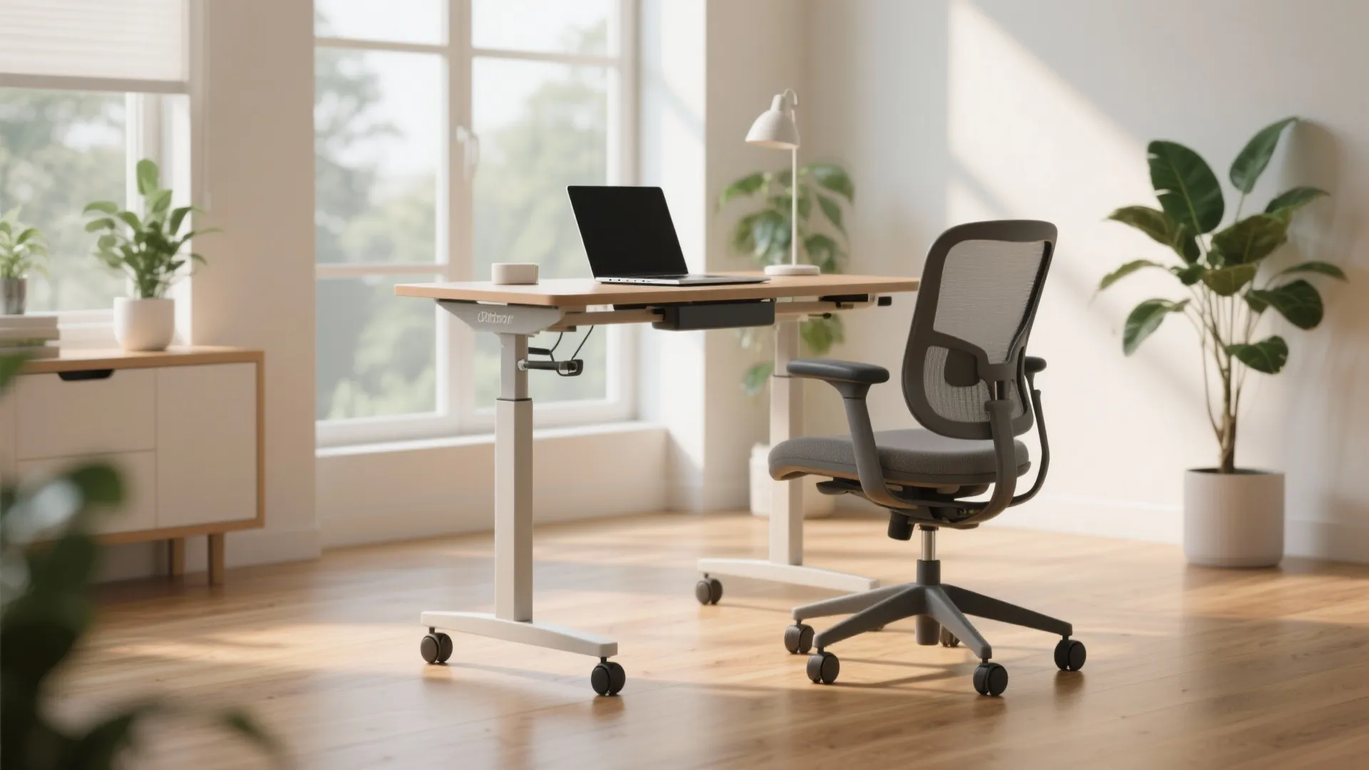 Idea 3: Adjustable Height Mobile Desk