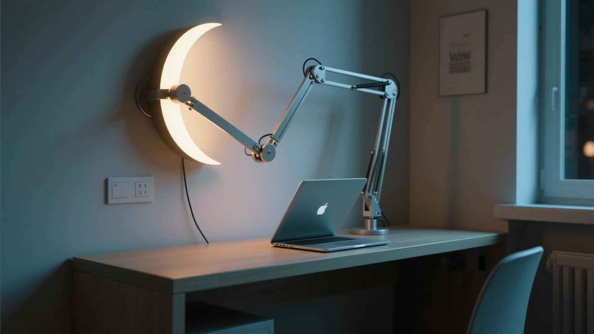 4. Adjustable Moon Arm for Flexible Task Light