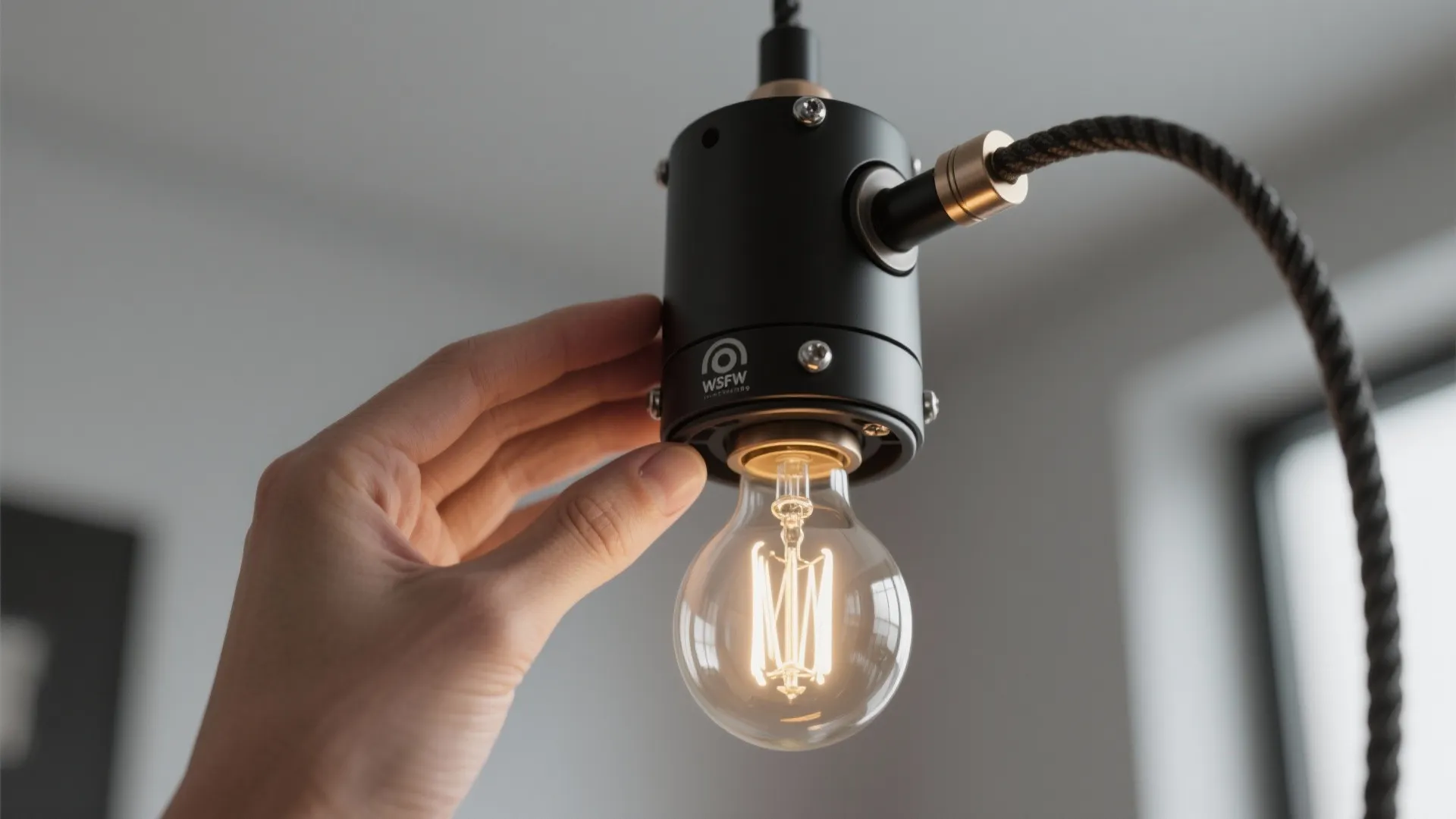 5. Adjustable black pendants for flexible lighting