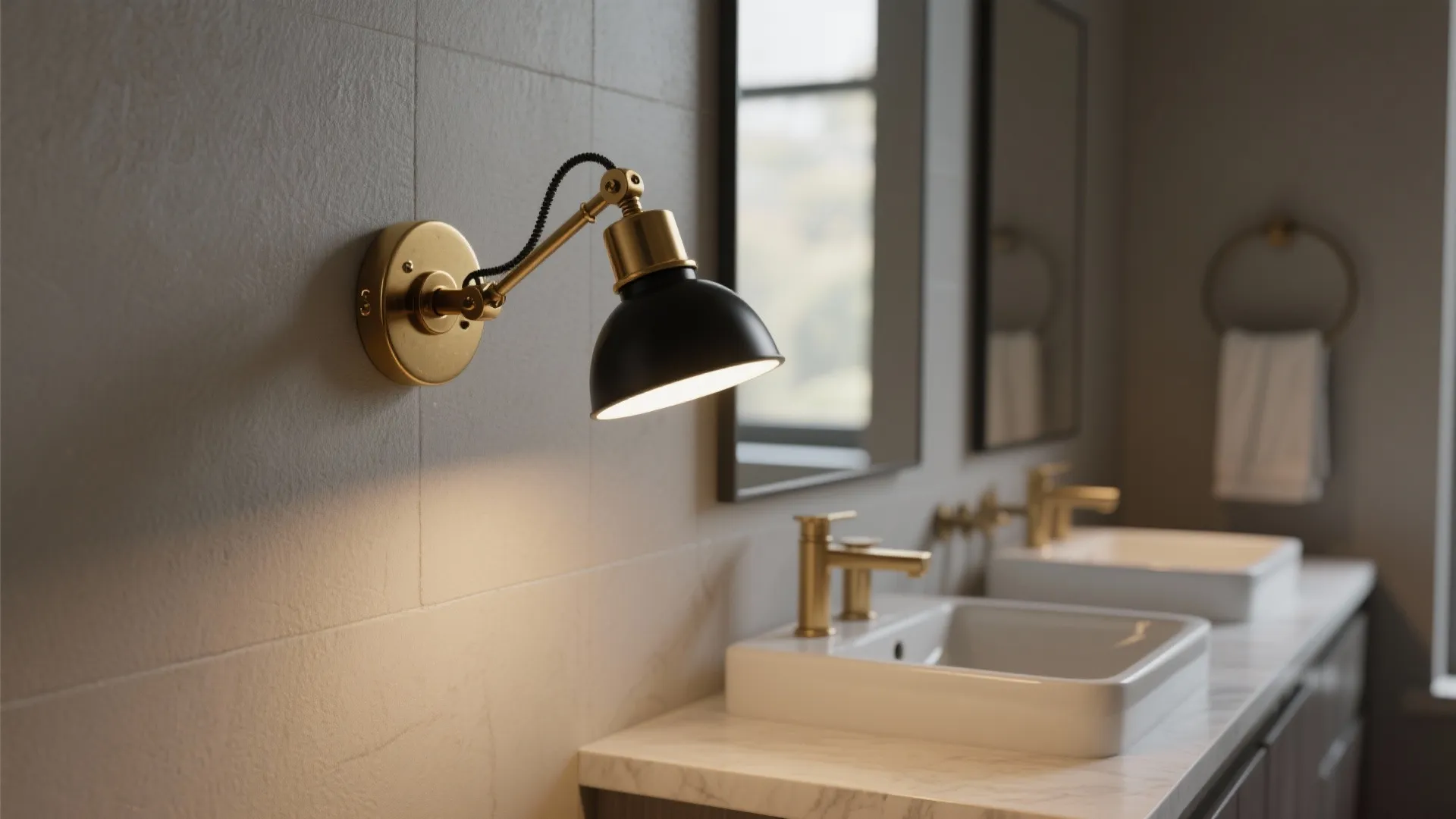 3. Adjustable arm sconces for targeted task light