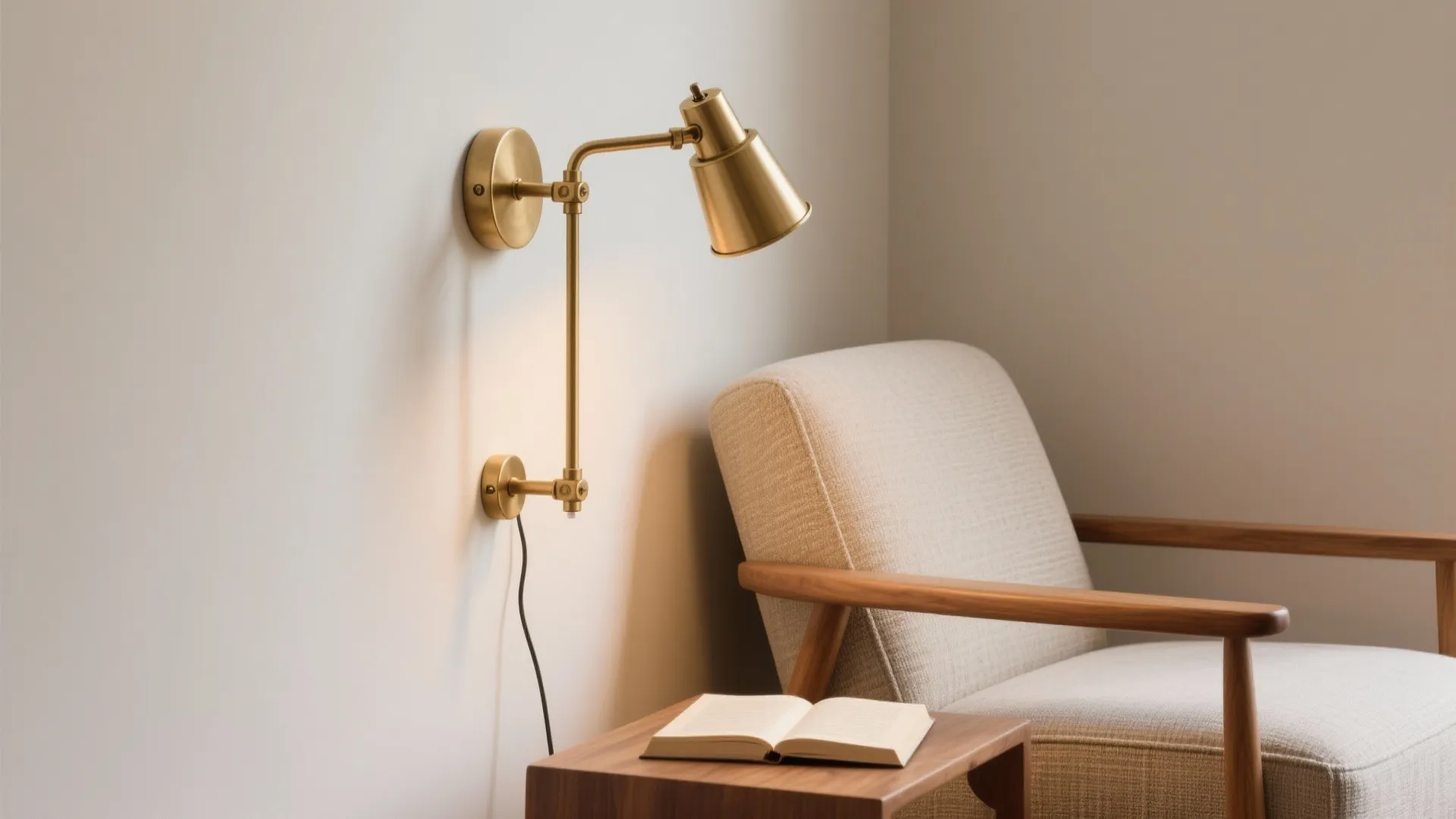1. Minimalist Sconces with Adjustable Arms