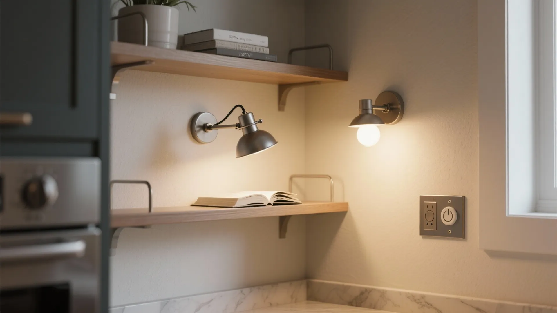 5. Adjustable Wall Sconces with Dimmer