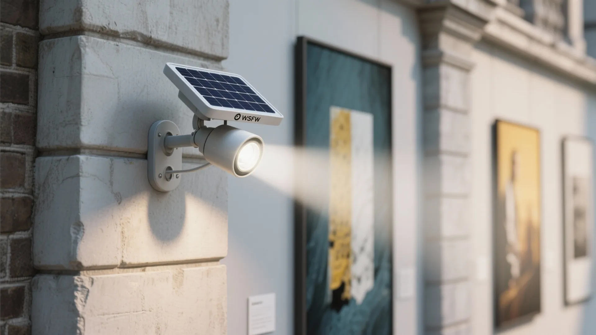 4. Integrated solar panels with adjustable heads