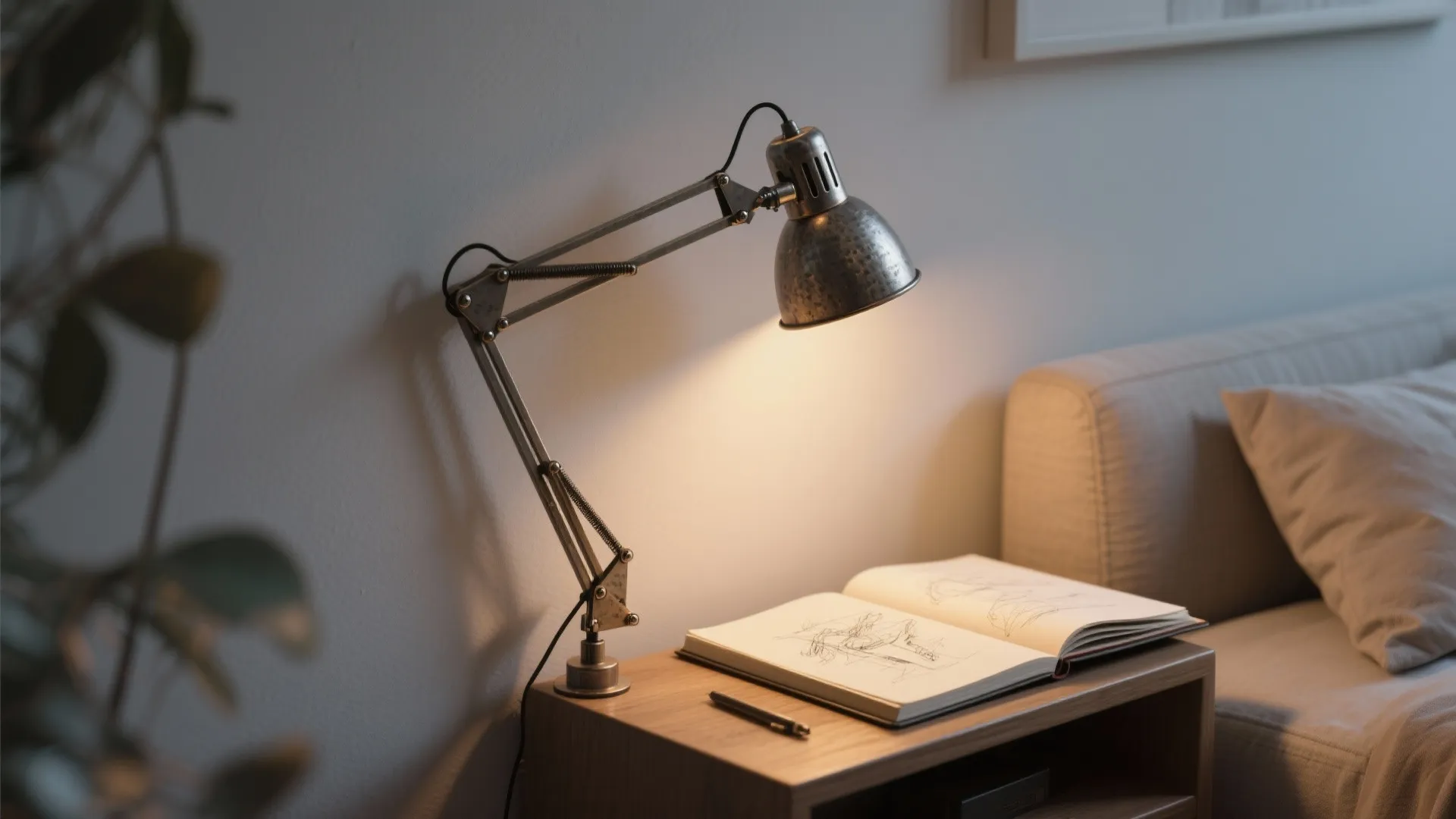 4. Adjustable Task Arms for Reading Nooks