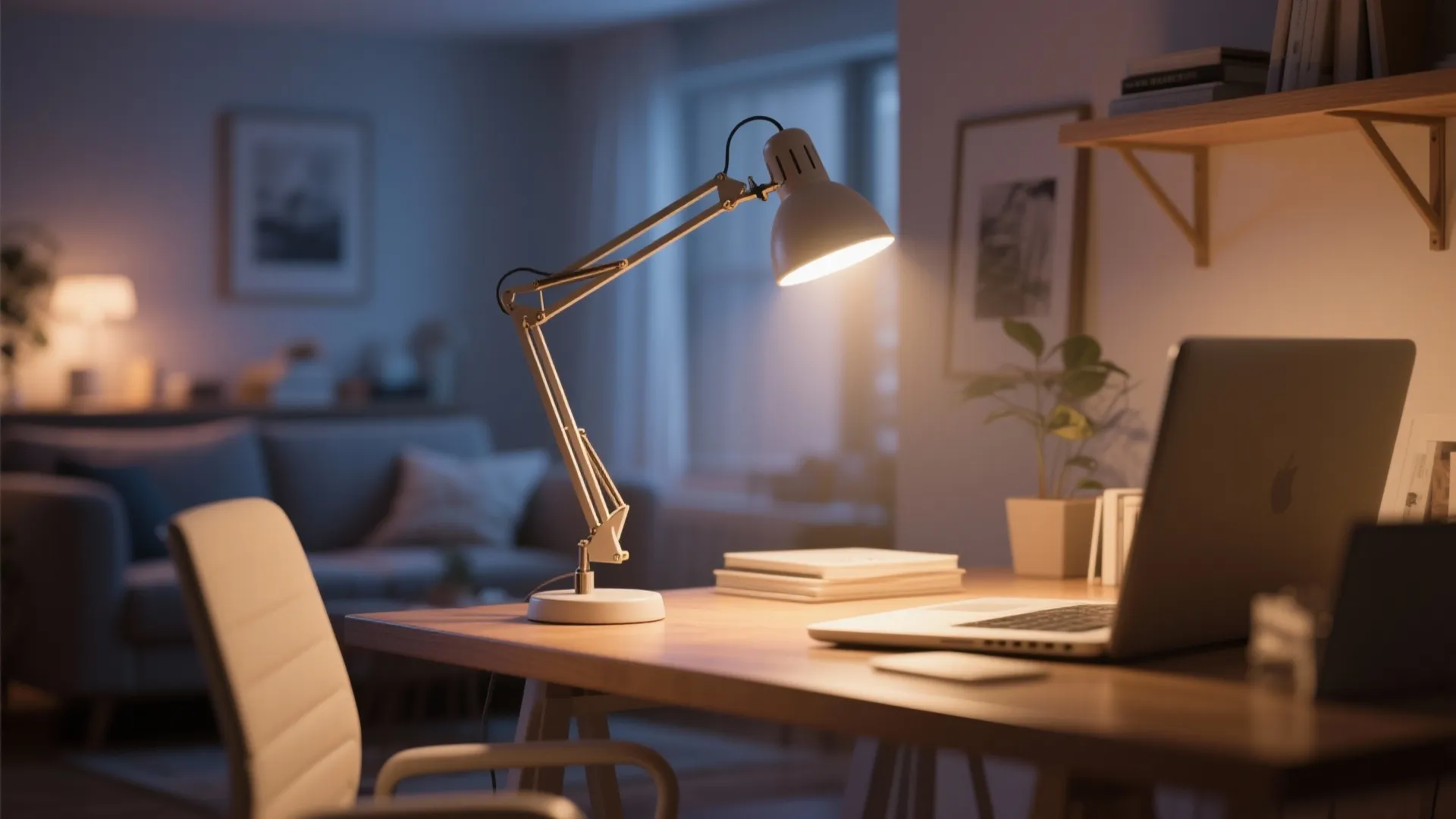 6. Task Lighting with Adjustable Arm