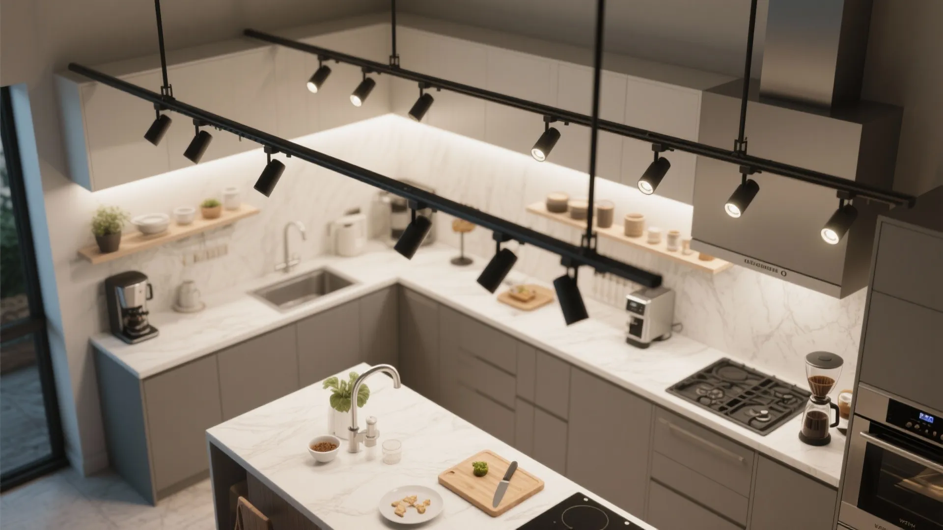 5. Adjustable Track Lighting