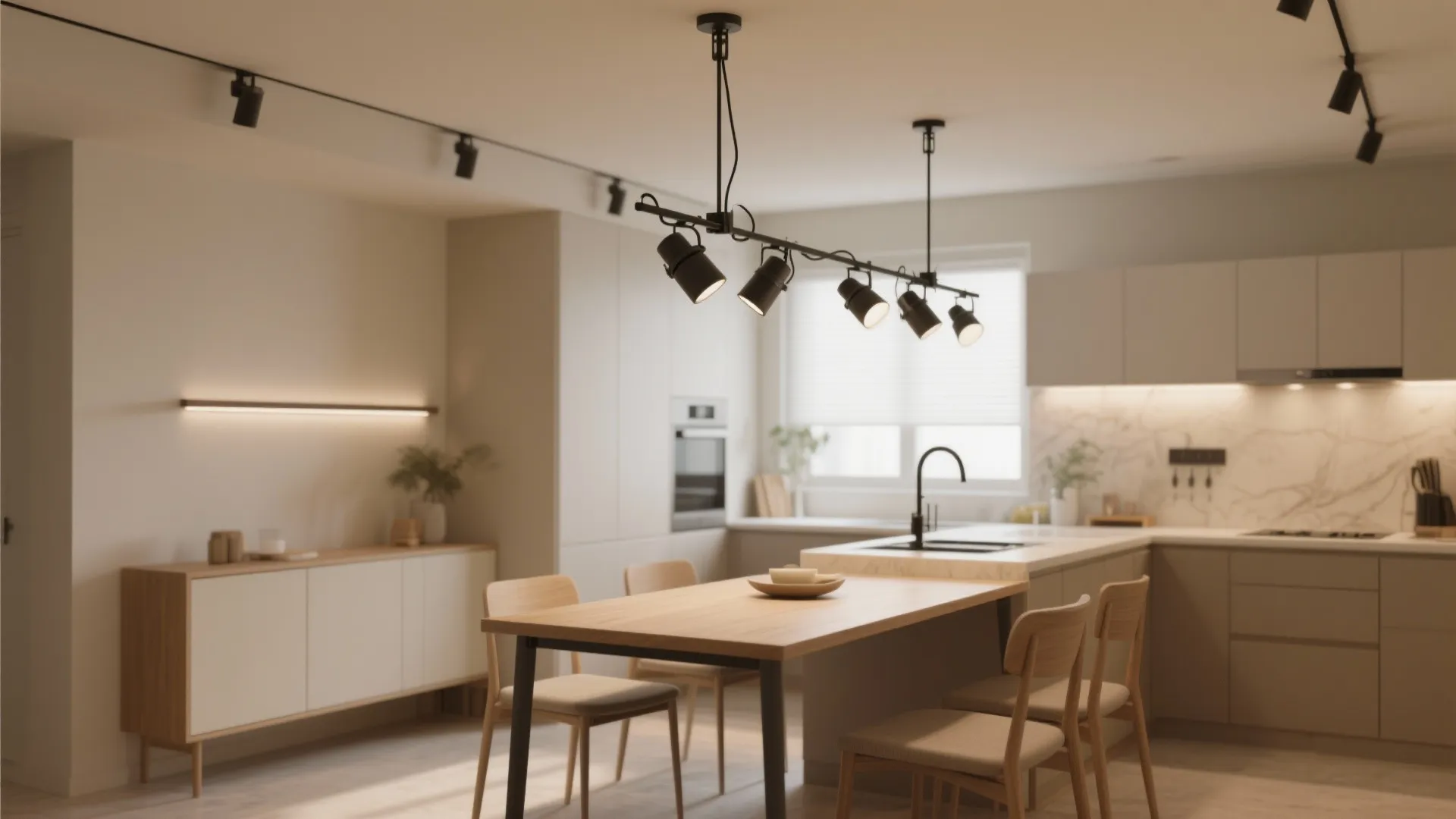 3. Adjustable Track Lighting