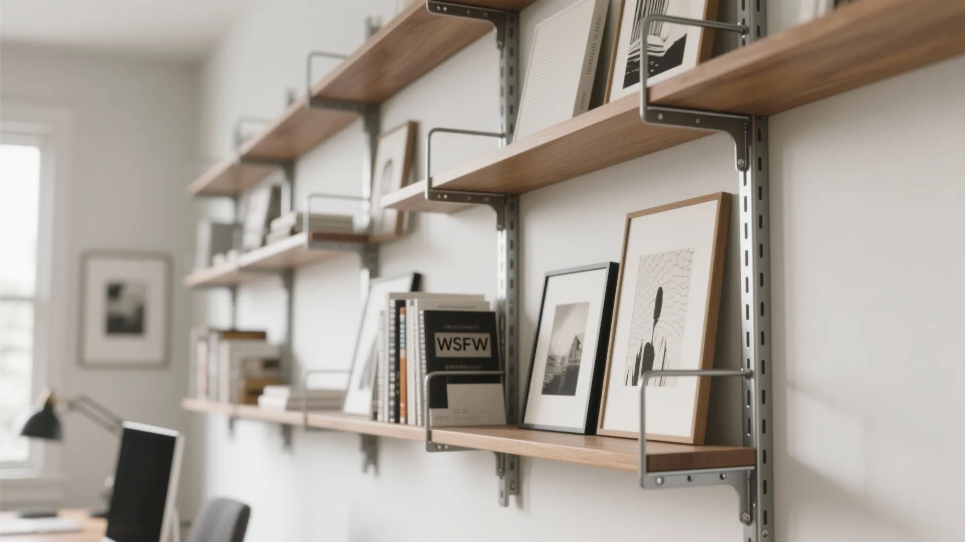 3. Adjustable Wall-Mounted Tracks