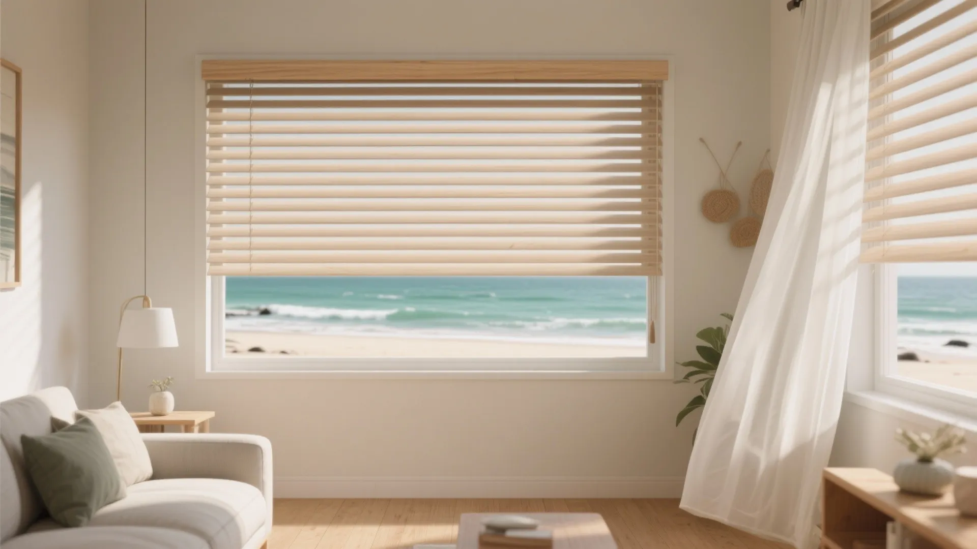 Light Timber Venetians for Directional Light Control
