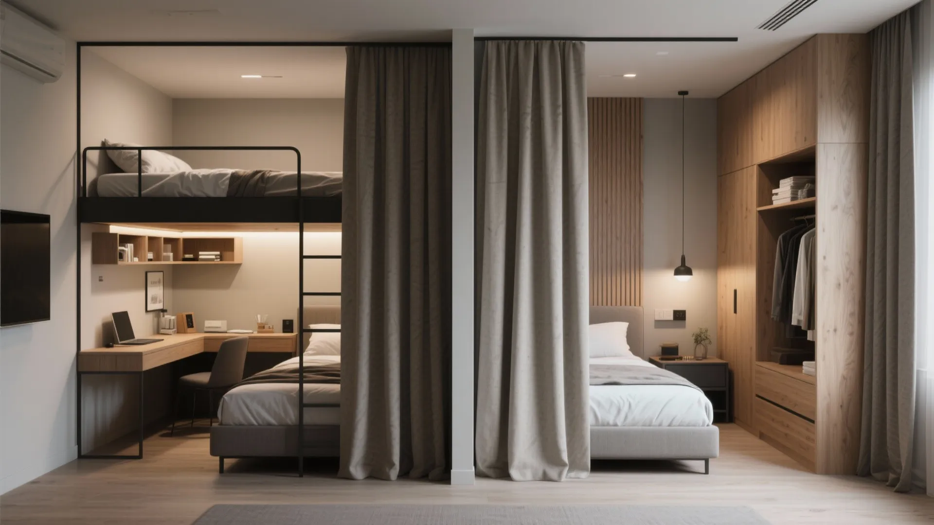 3. Roommates and adults — creative layout strategies