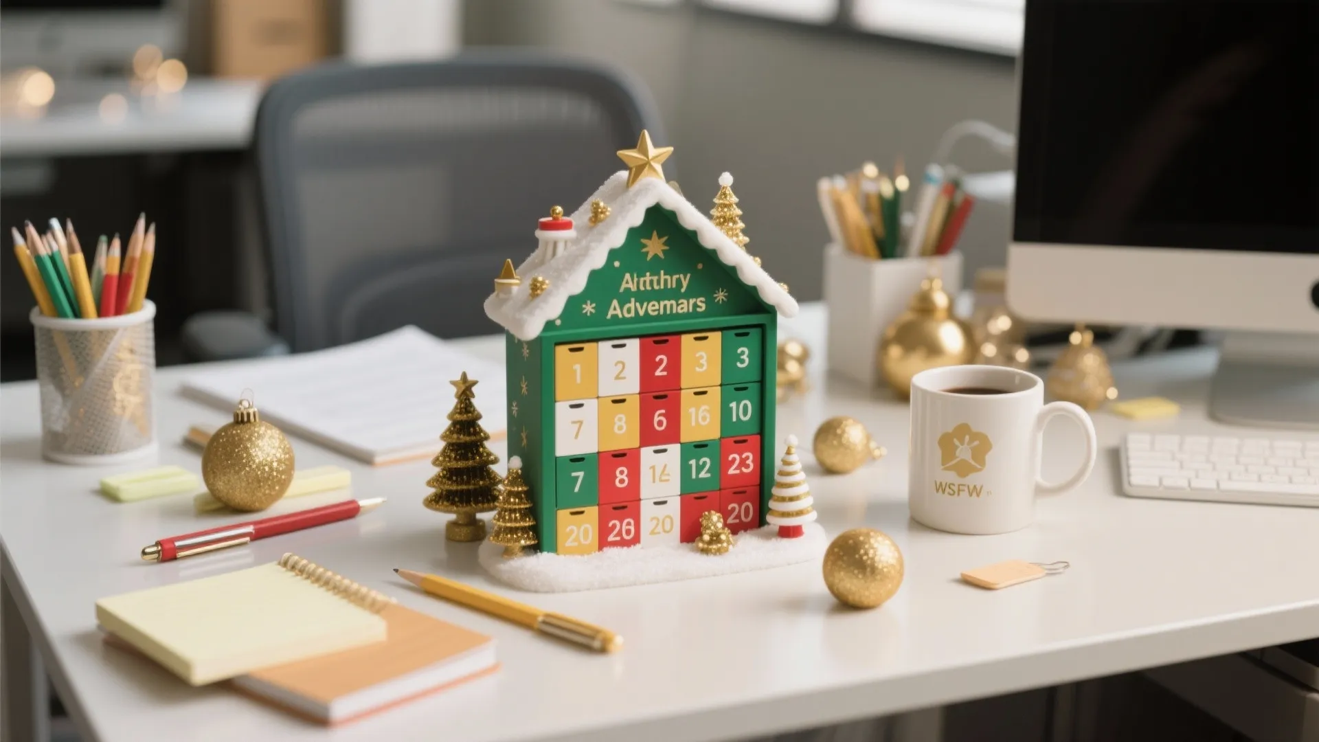 4. Desk-Sized Advent Calendar