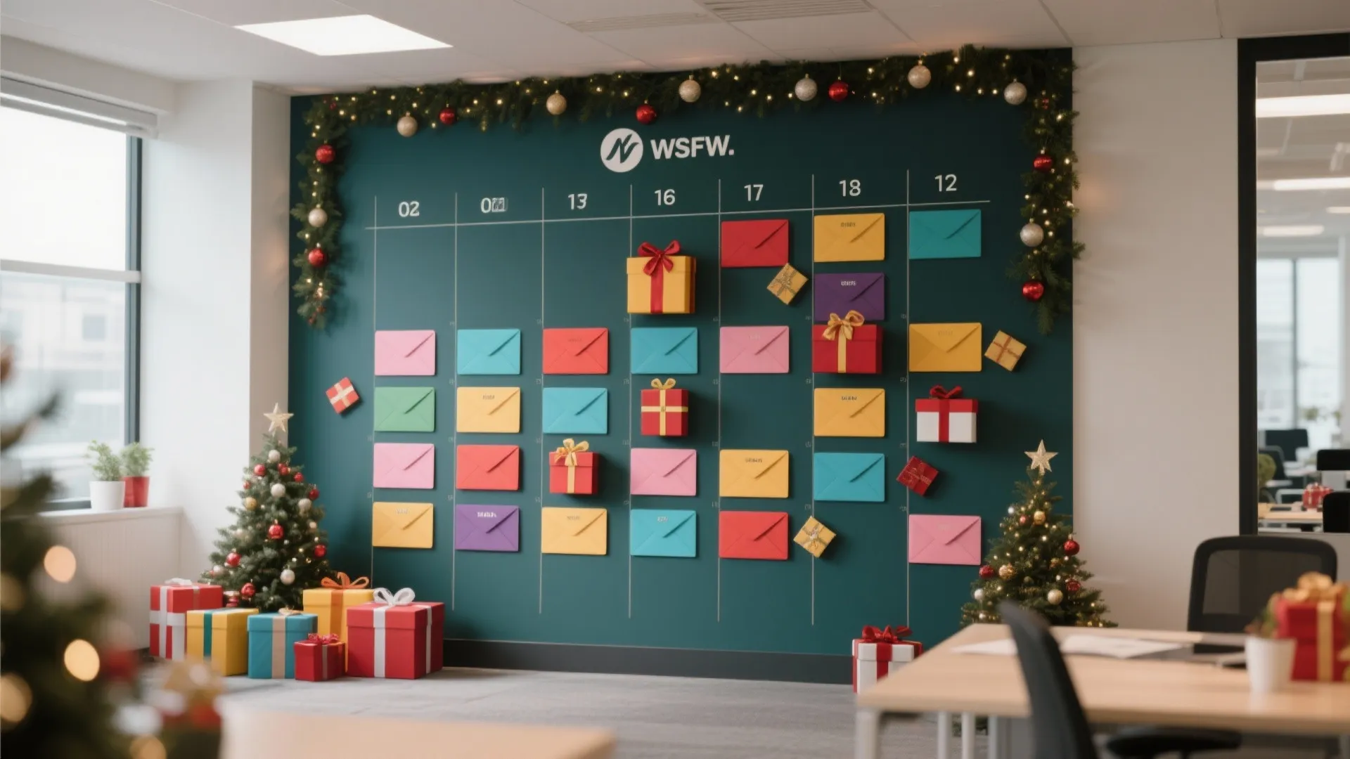 3. Interactive Advent Calendar Wall