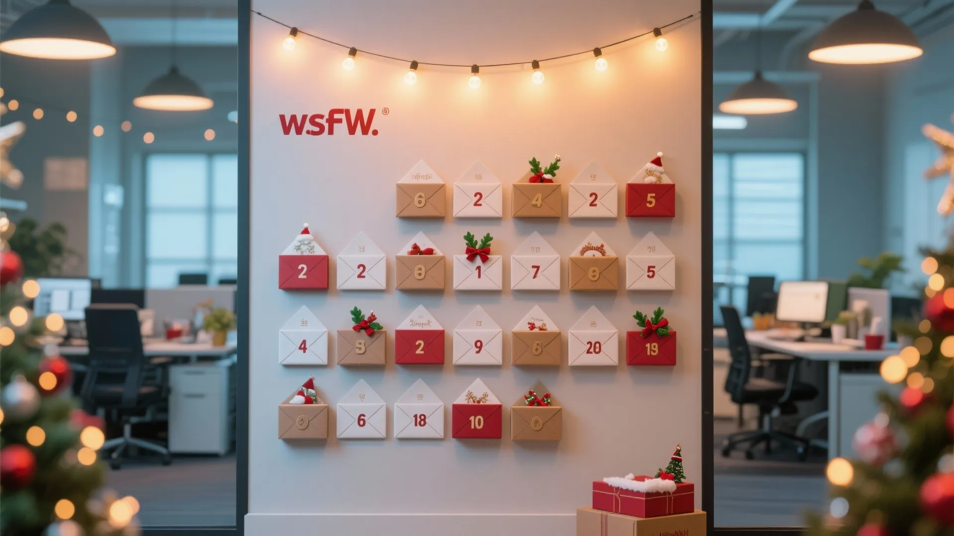 7. DIY Advent Calendar Wall