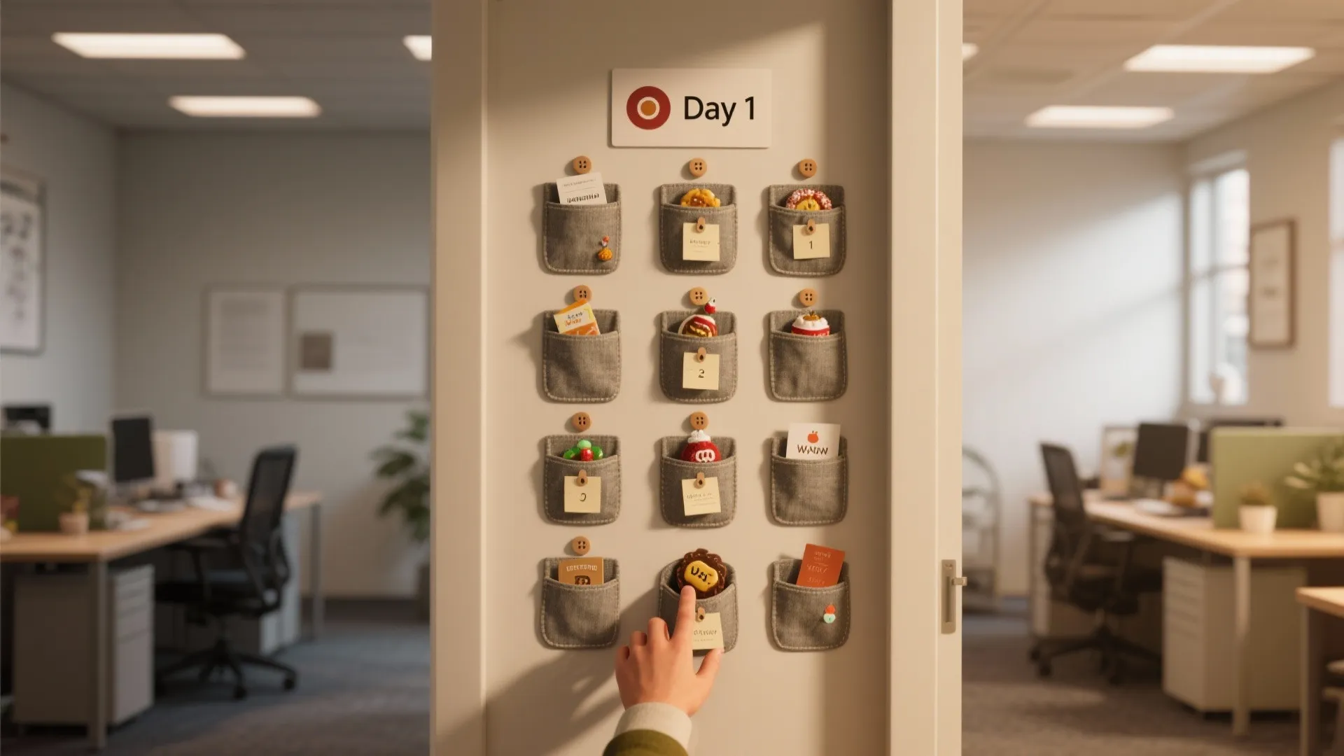 3. The Twelve-Button Advent Wall