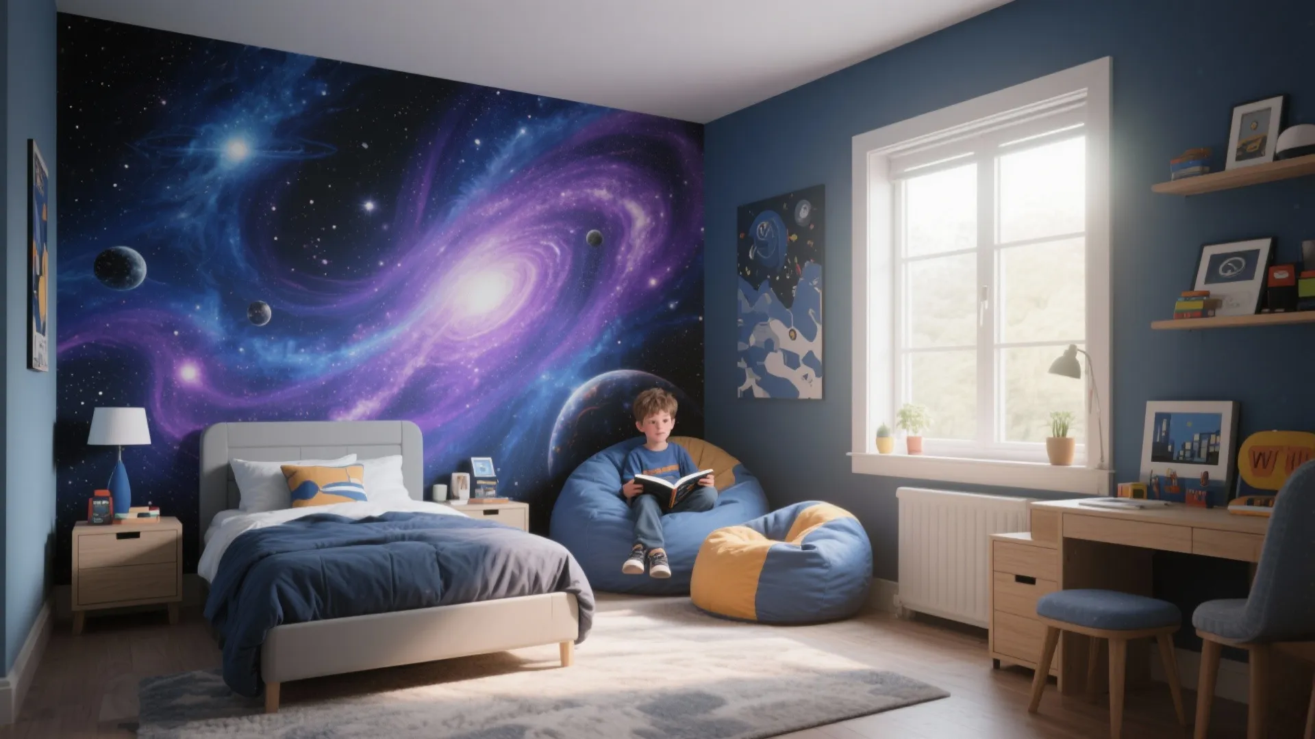 Adventure-themed wall murals